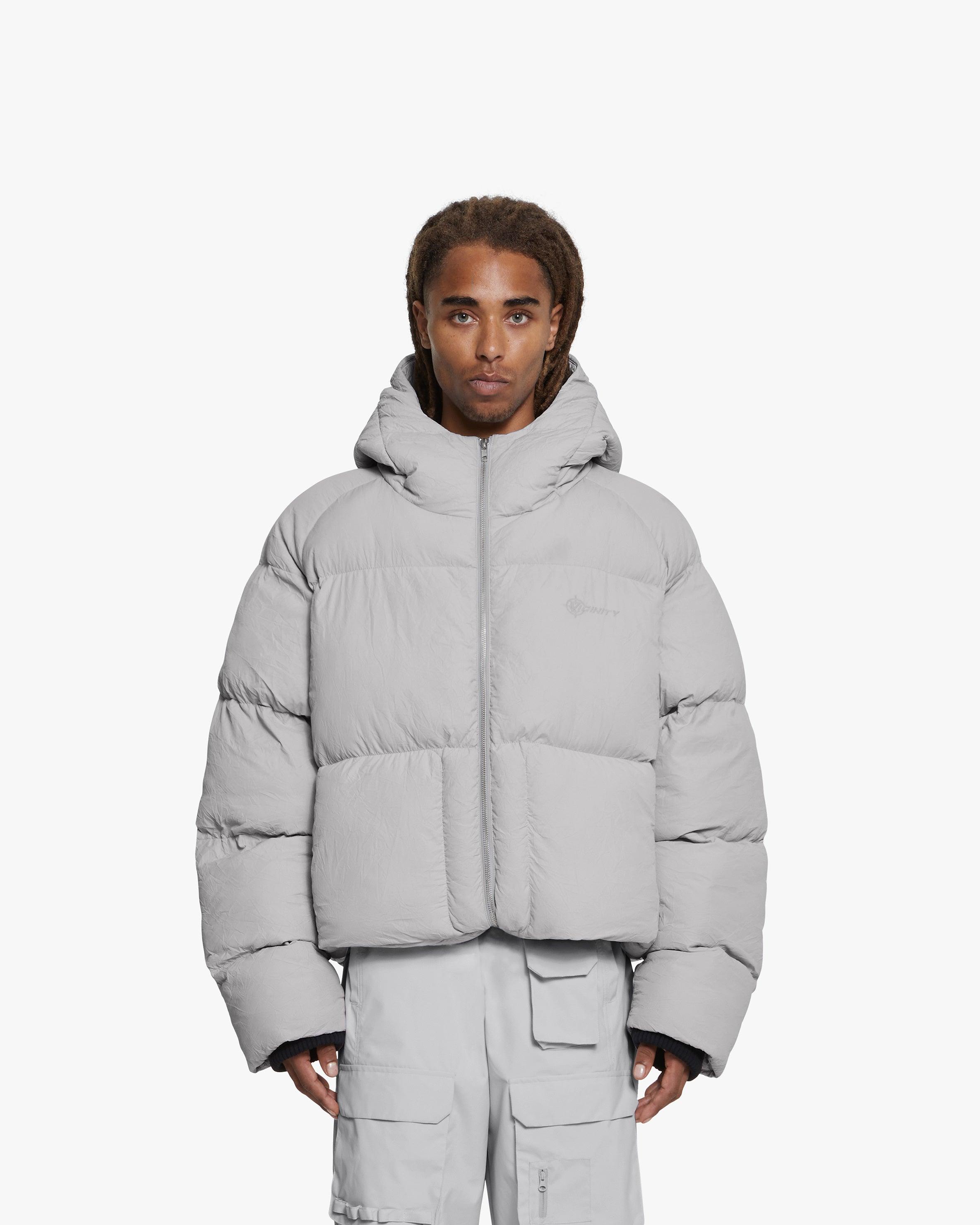 PUFFER JACKET LIGHT GREY