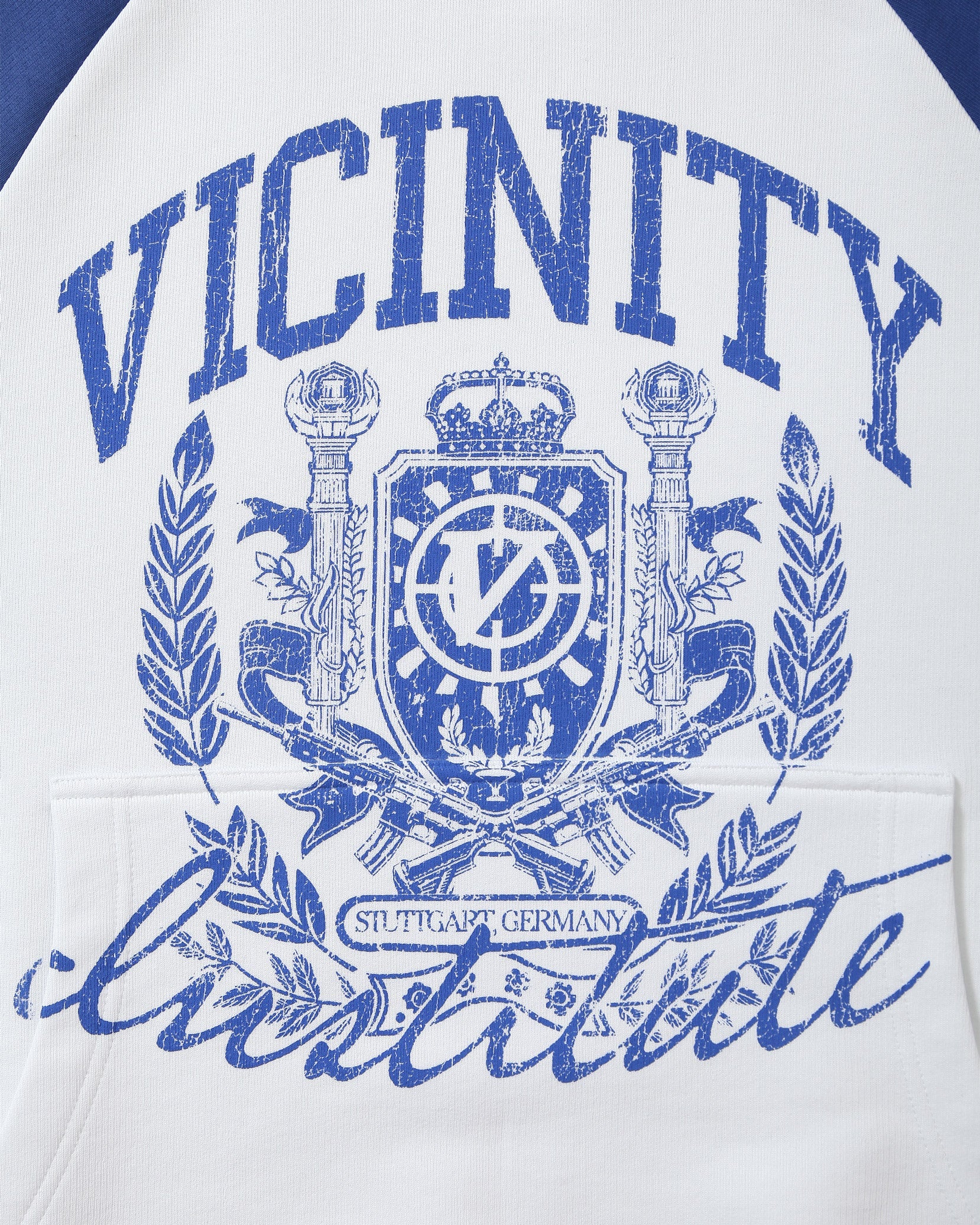 INSTITUTE HOODIE WHITE/BLUE