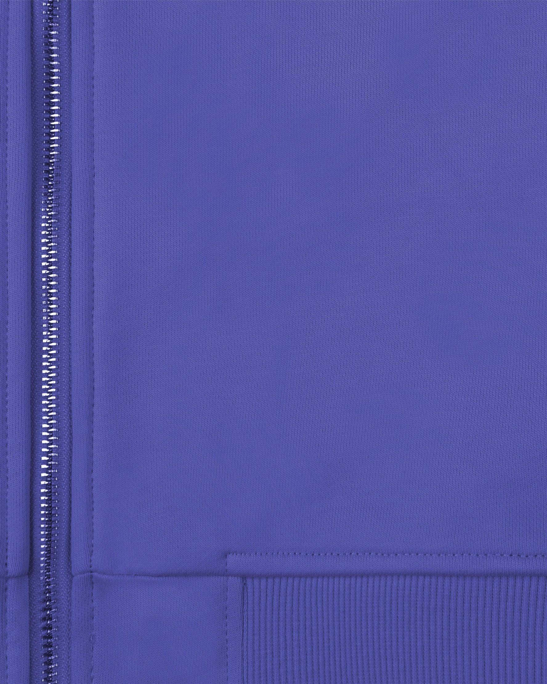 INSIDE OUT ZIP HOODIE OCEAN BLUE