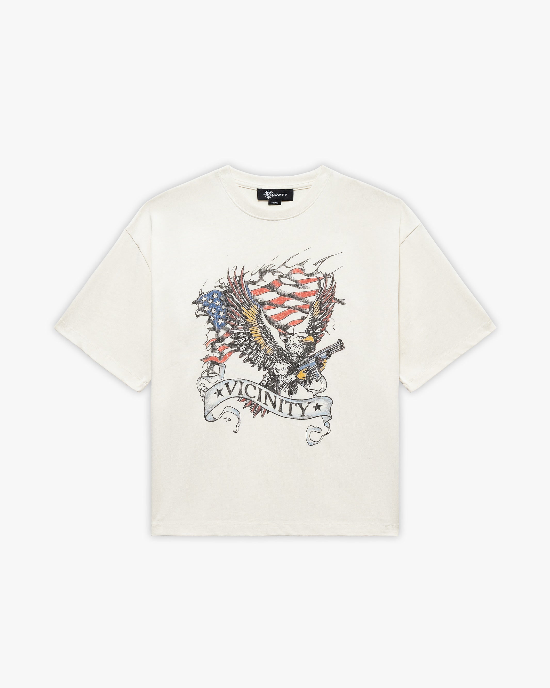 EAGLE TATTOO TEE BEIGE