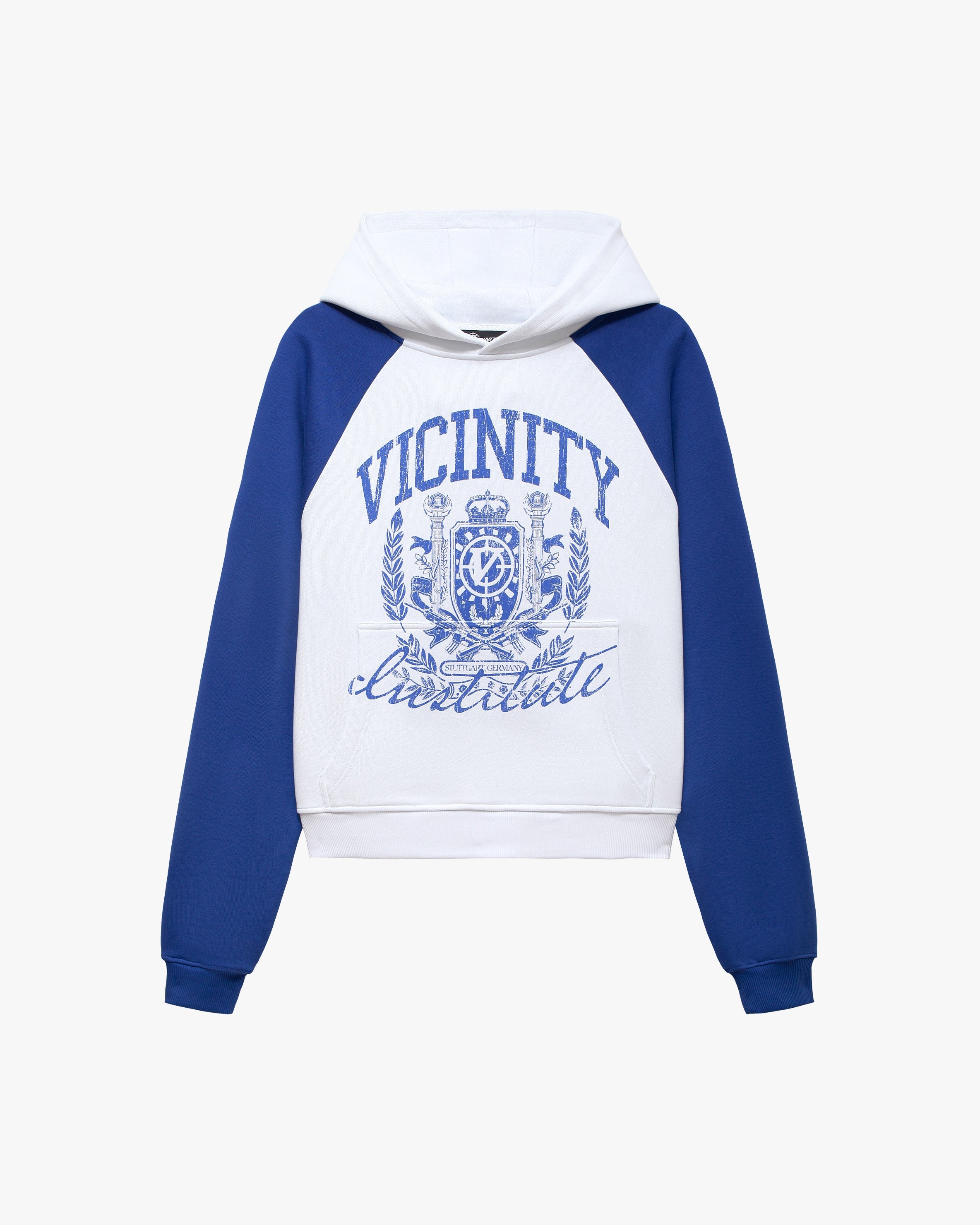 INSTITUTE HOODIE WHITE/BLUE