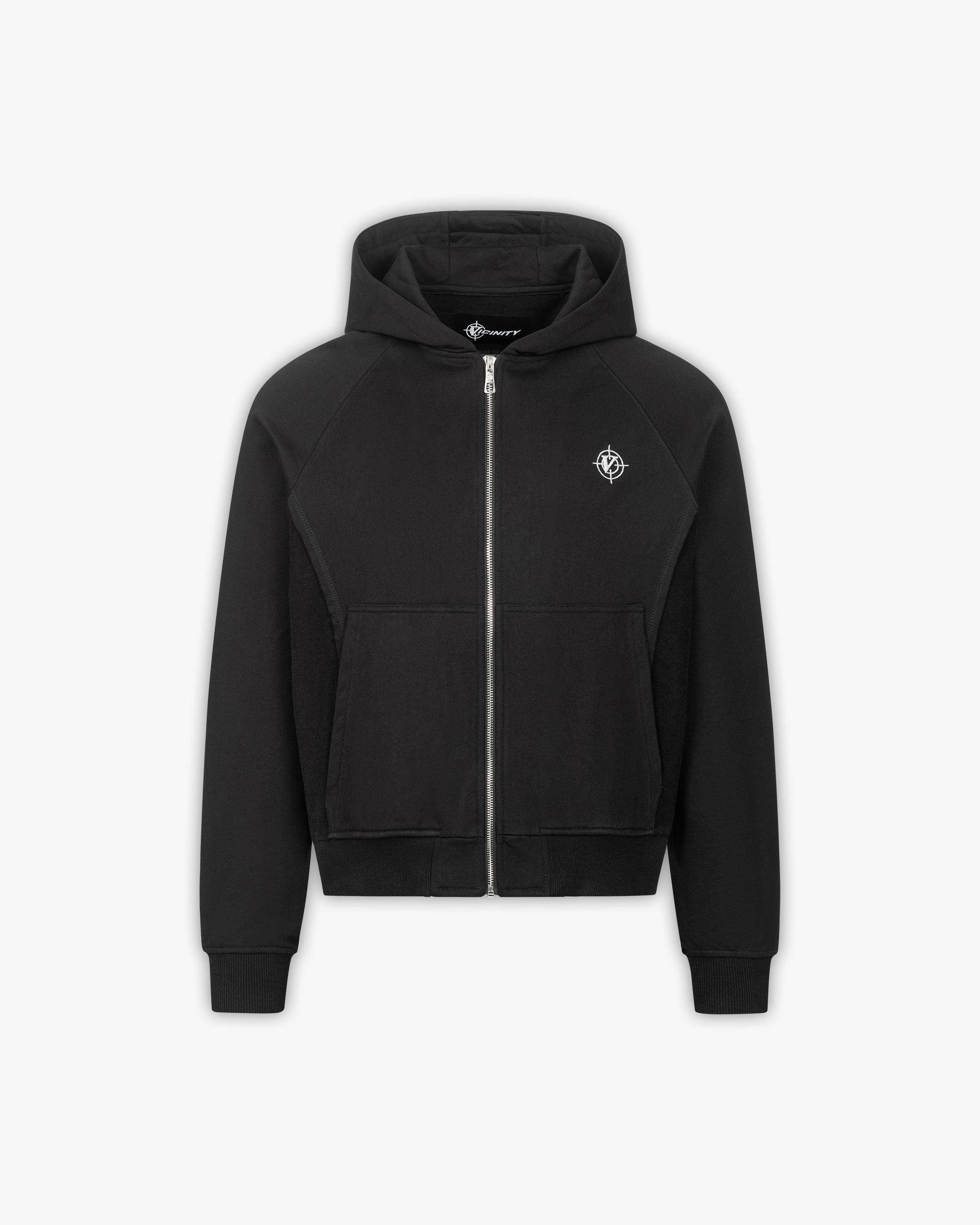 INSIDE OUT ZIP HOODIE BLACK (OLD SIZING)