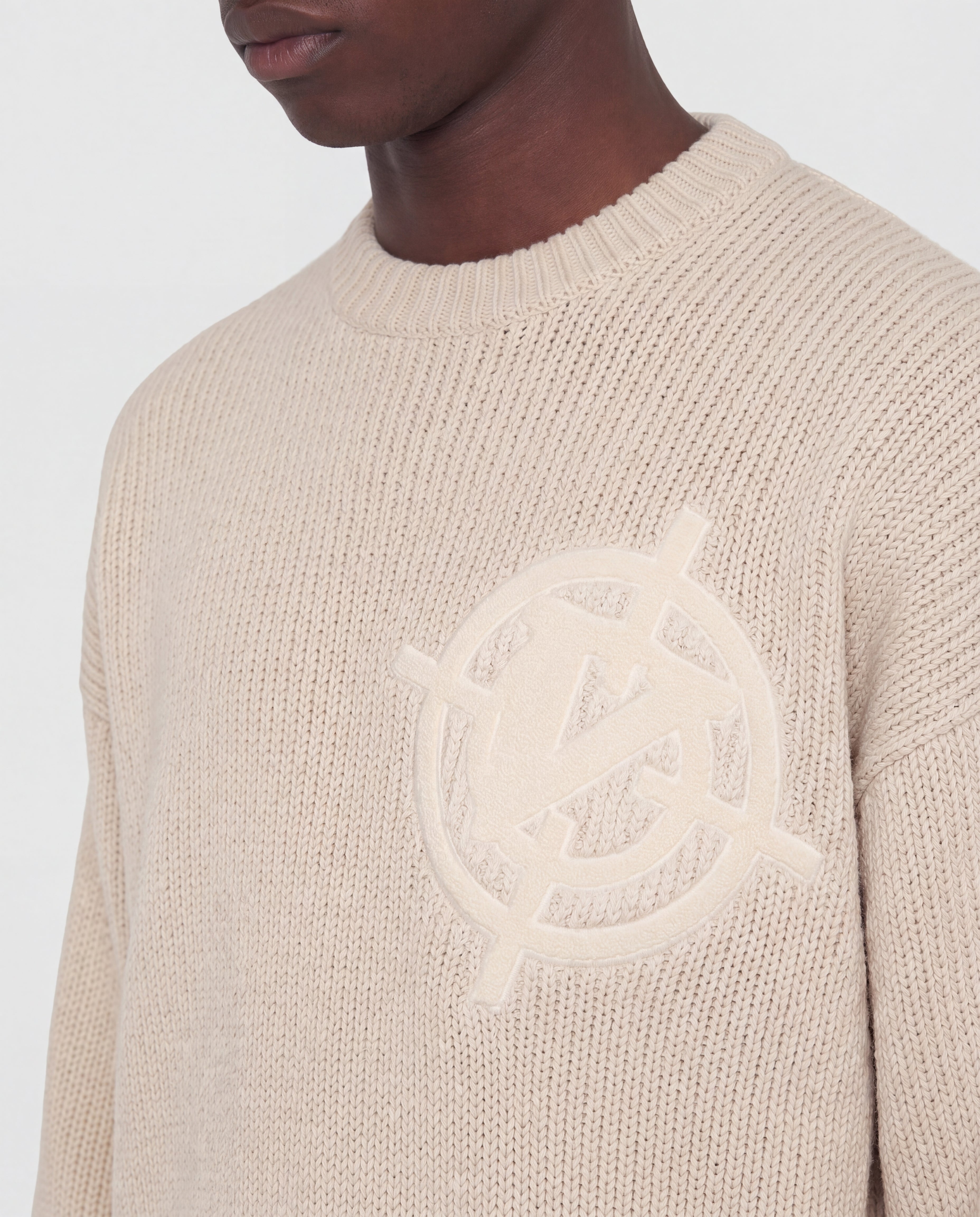 V-LOGO KNITWEAR BEIGE