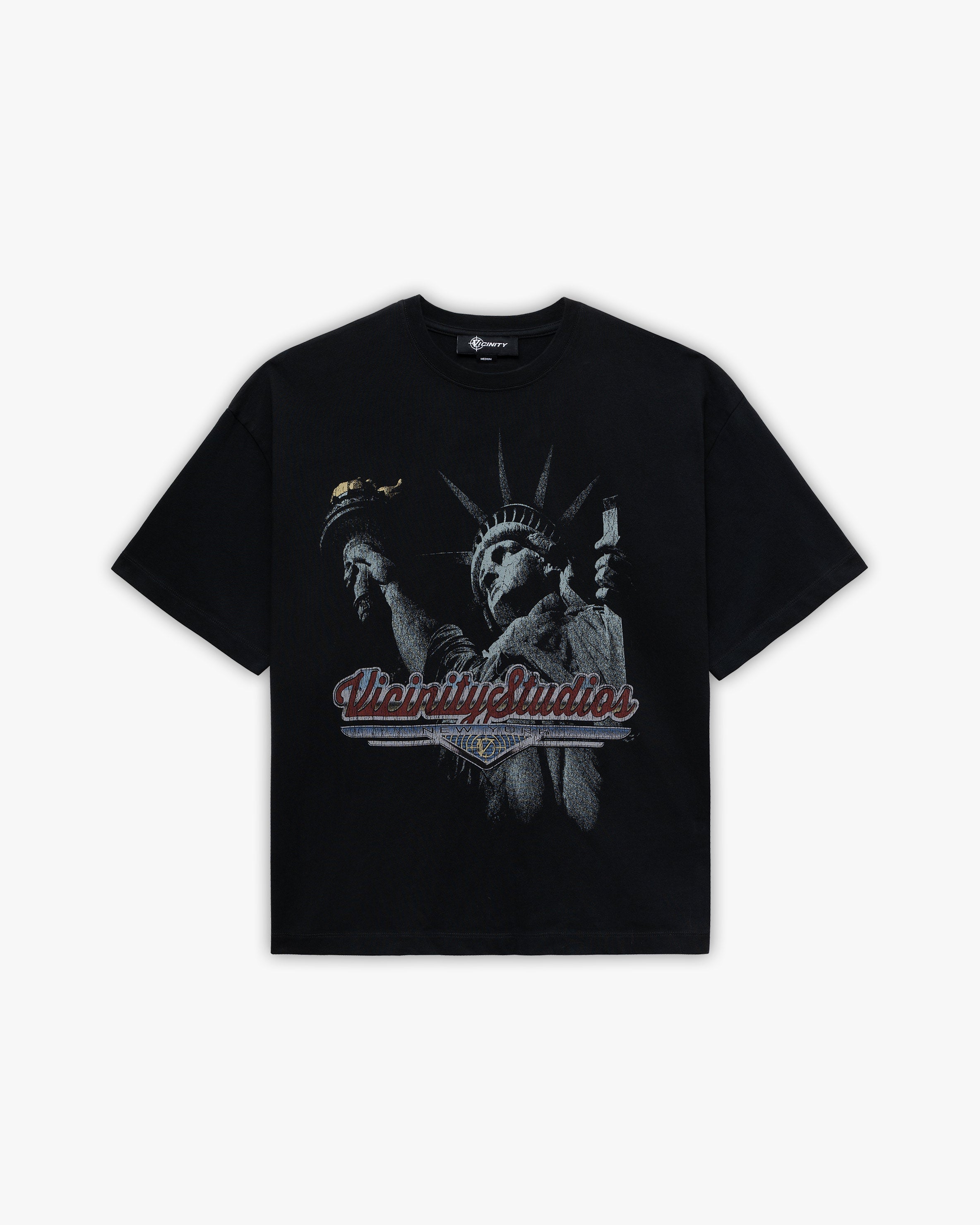 LADY LIBERTY TEE VINTAGE WASH