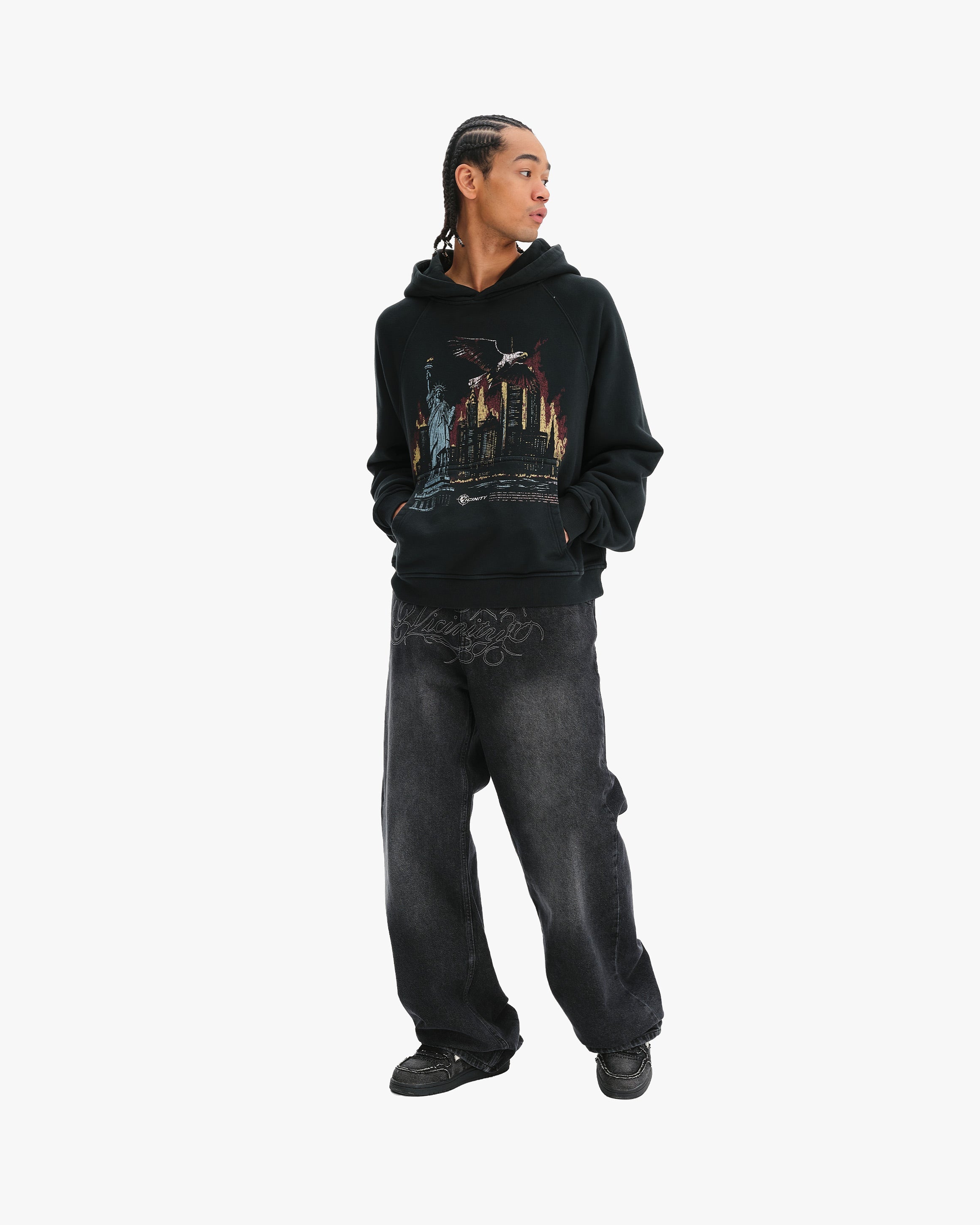 LIBERTY BURNS HOODIE VINTAGE WASH