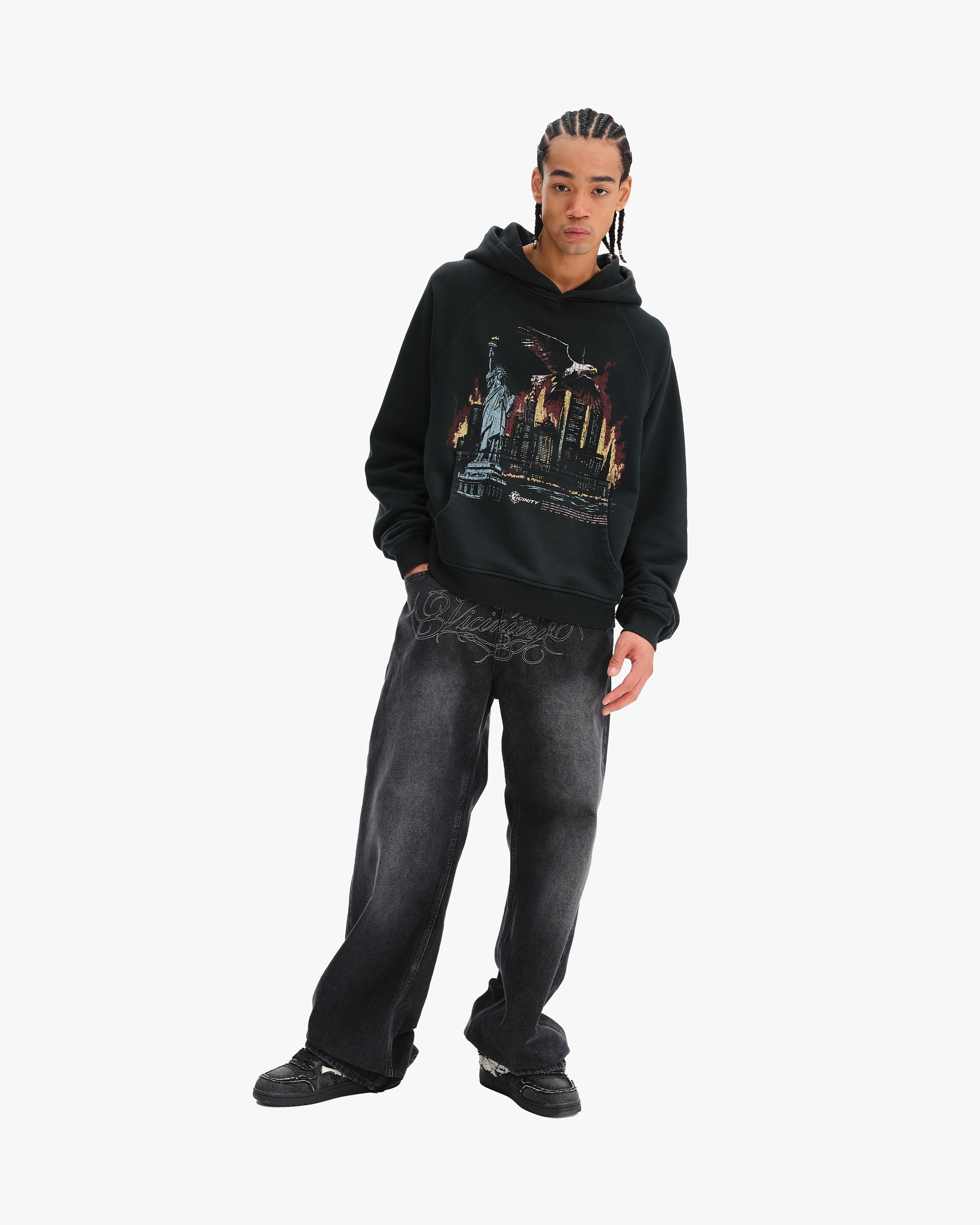 LIBERTY BURNS HOODIE VINTAGE WASH