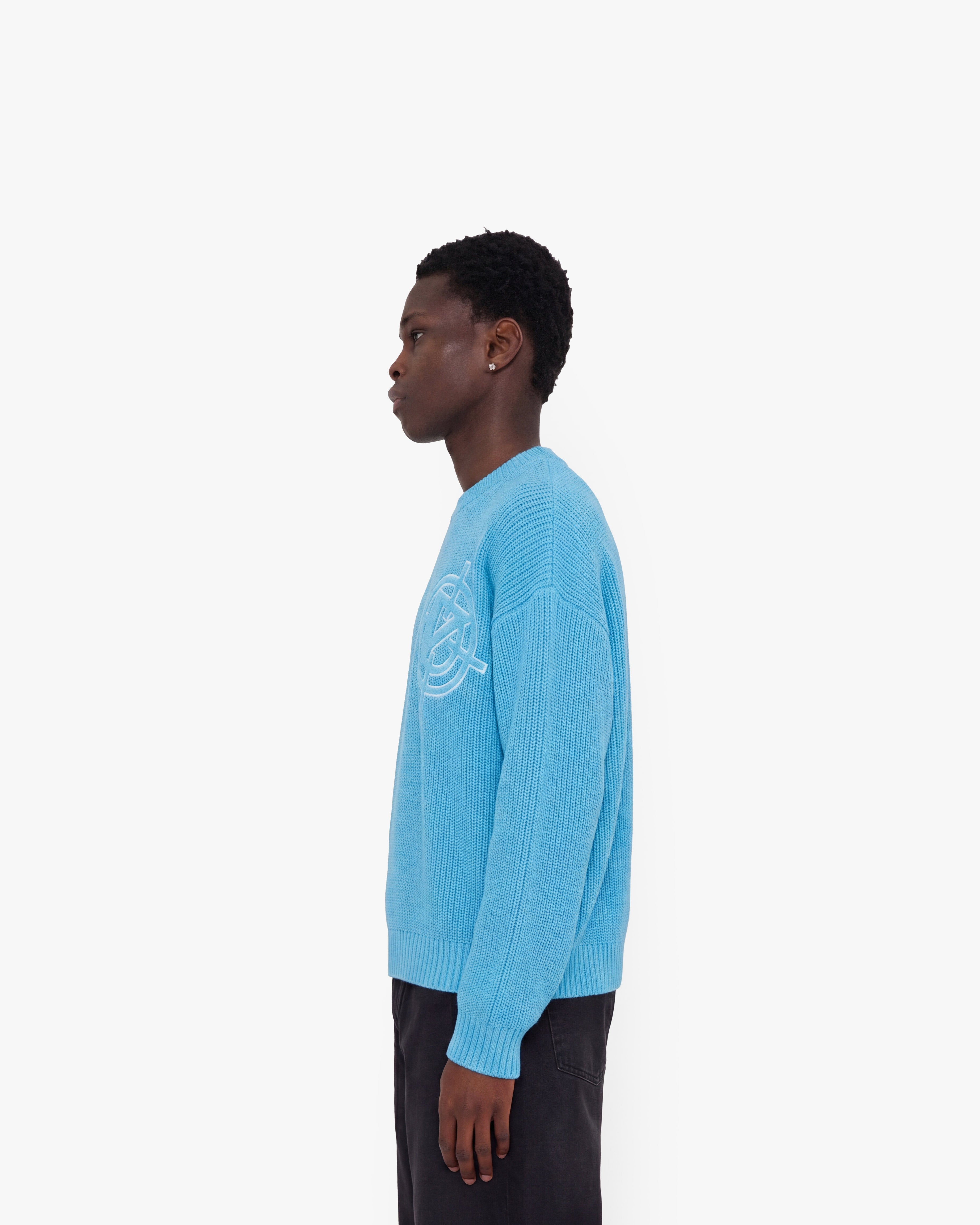 V-LOGO KNITWEAR SKY BLUE