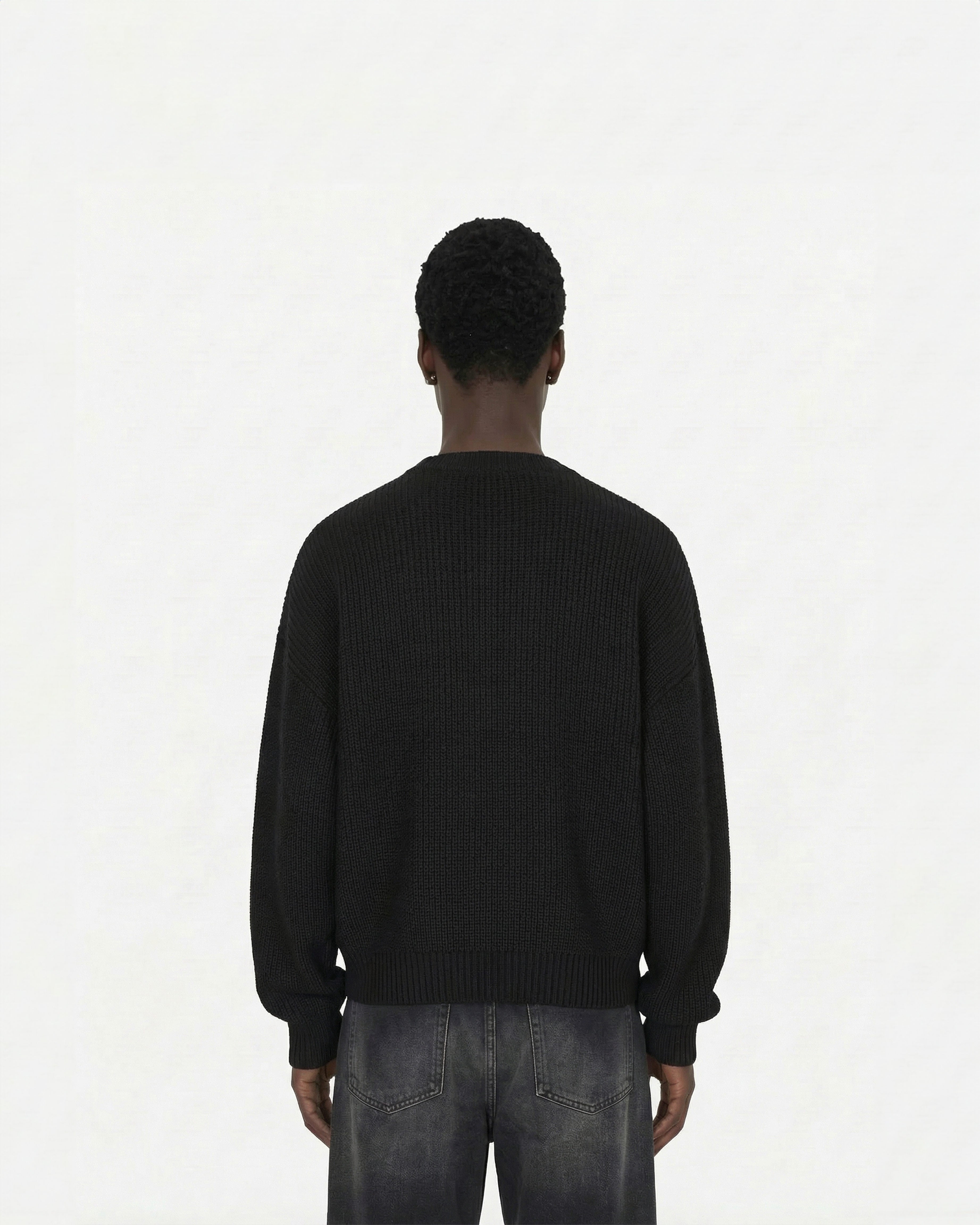 V-LOGO KNITWEAR BLACK
