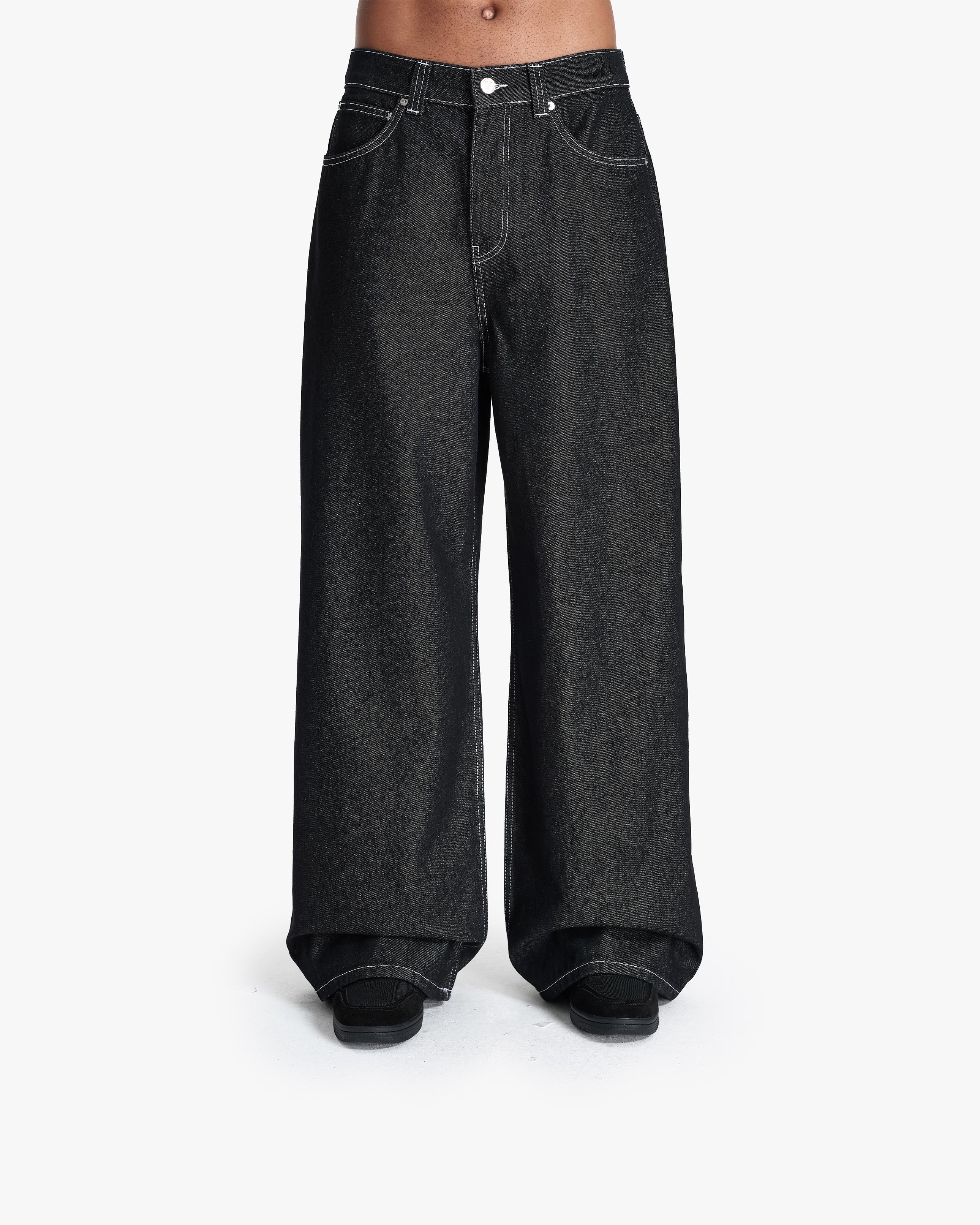 VOLUME DENIM RAW BLACK