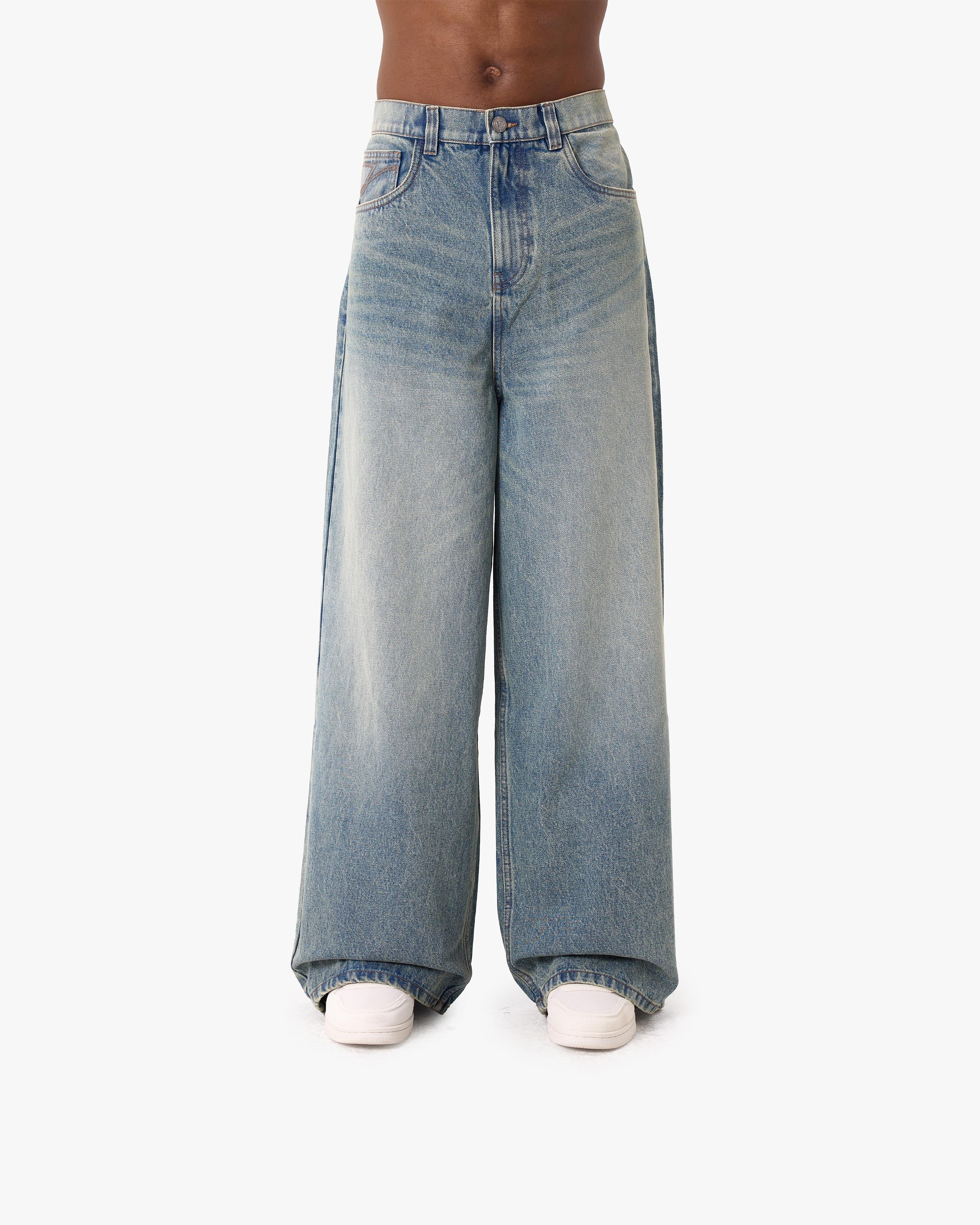 THE BAGGY DENIM PETROL WASHED