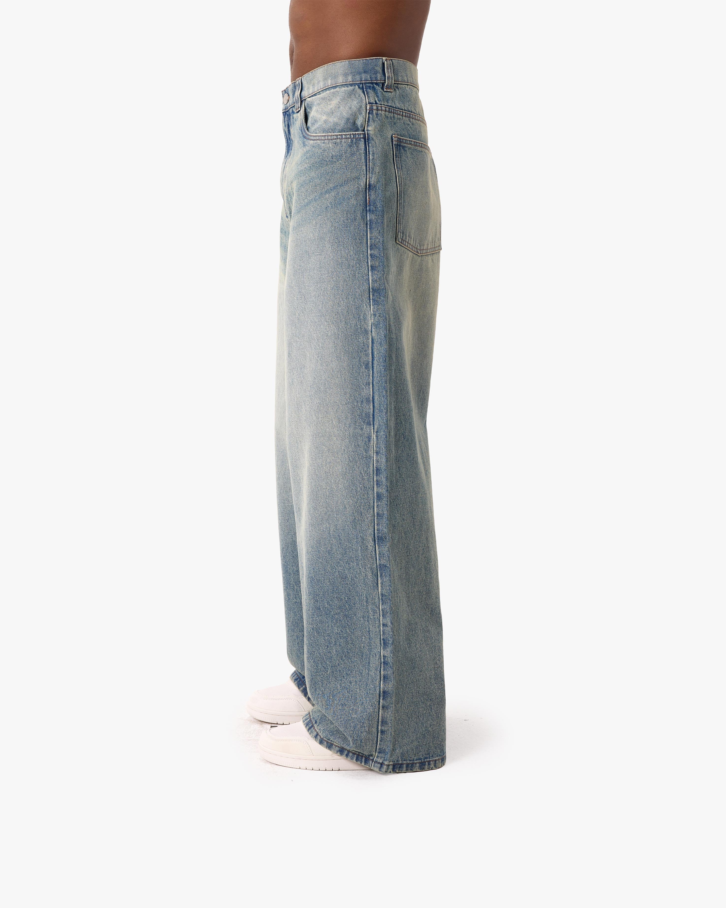 THE BAGGY DENIM PETROL WASHED