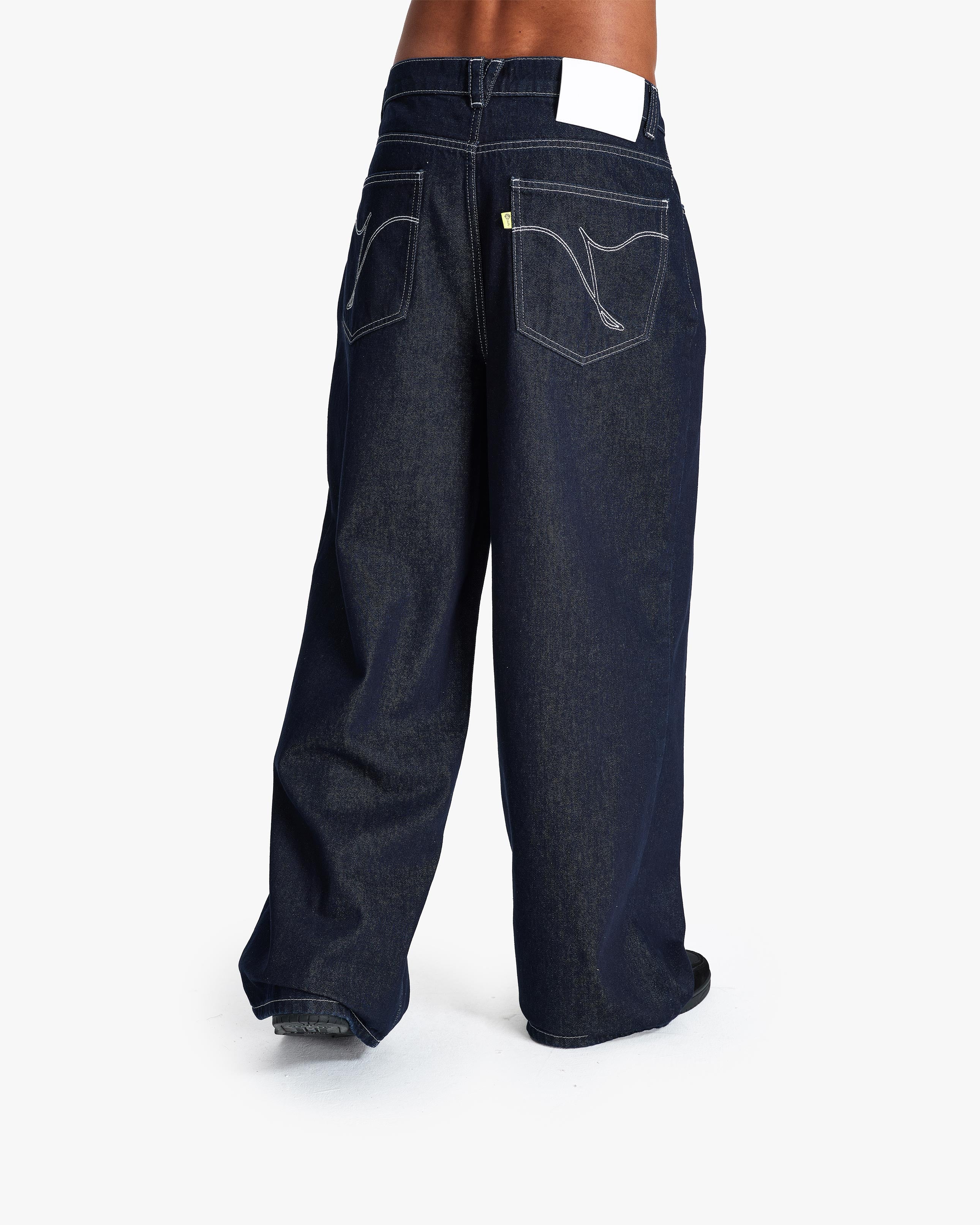 VOLUME DENIM RAW BLUE