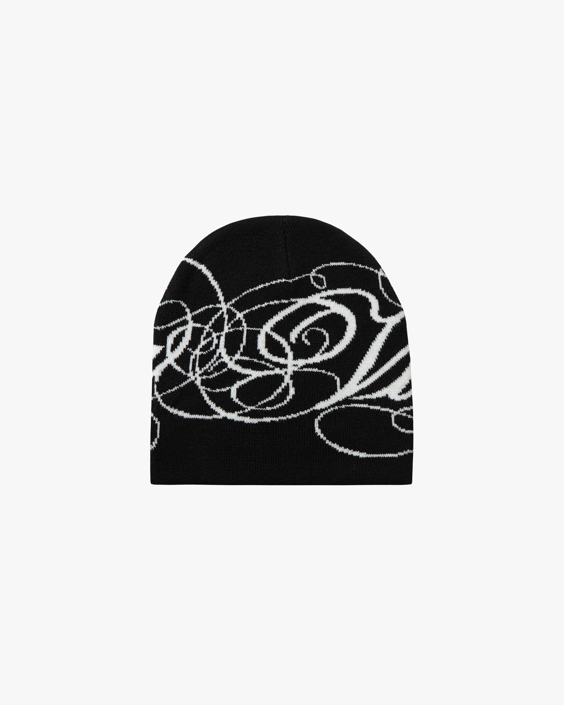 ORNAMENT BEANIE - BLACK