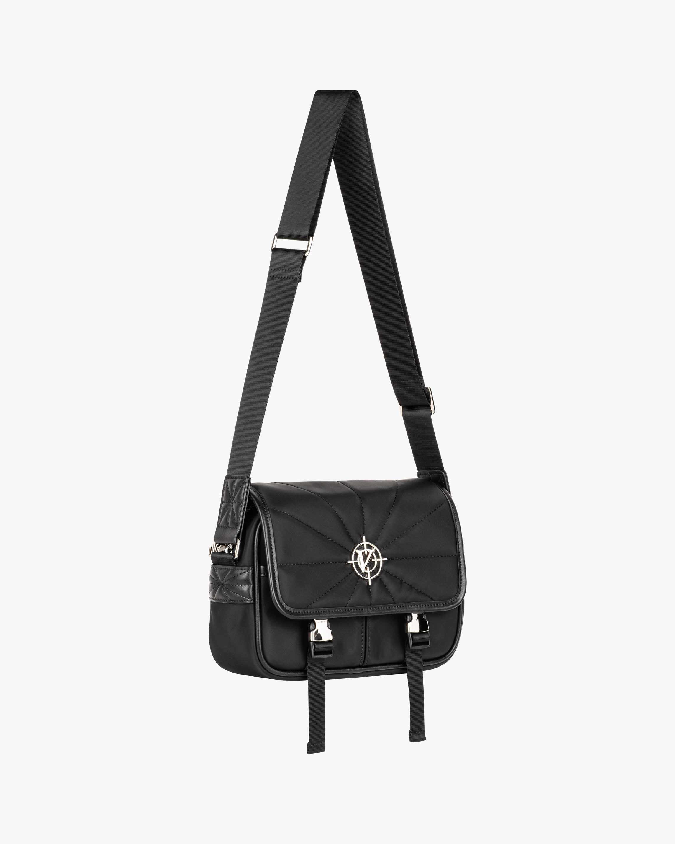 BUCKLE SHOULDER BAG - BLACK