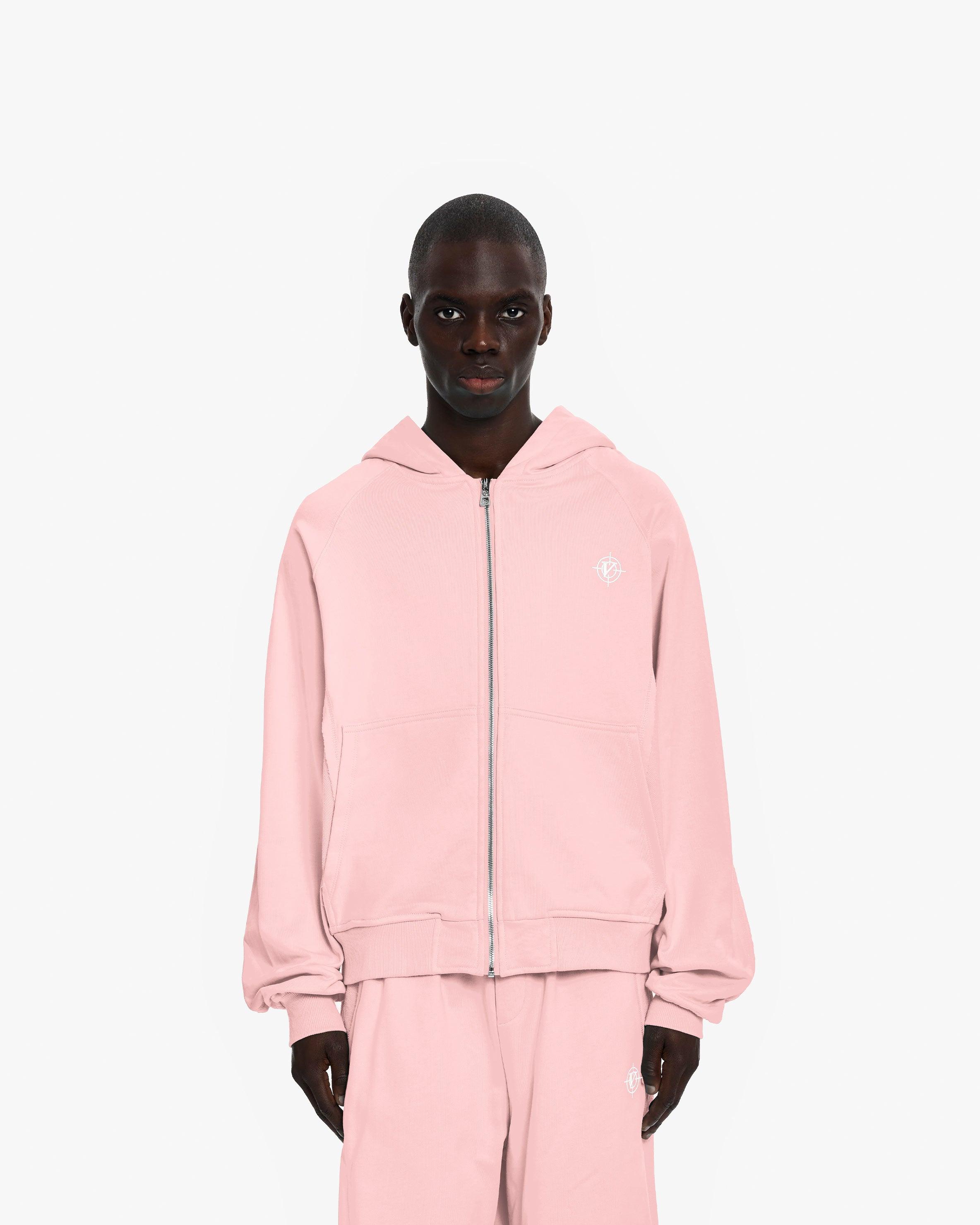 INSIDE OUT ZIP HOODIE PINK (OLD SIZING)