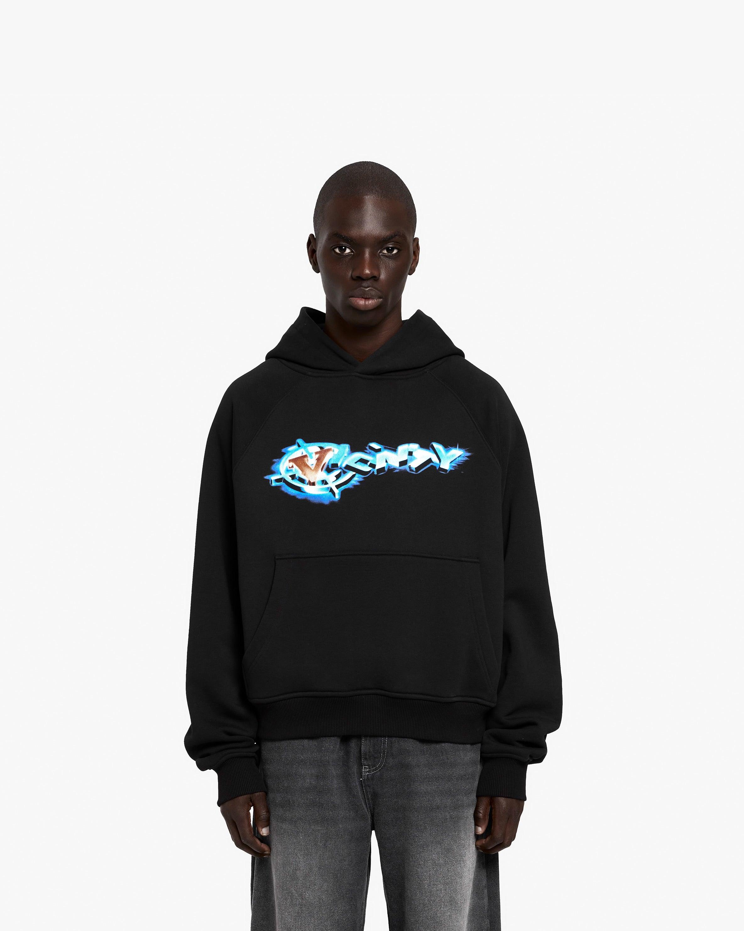 CHROME LOGO HOODIE BLACK