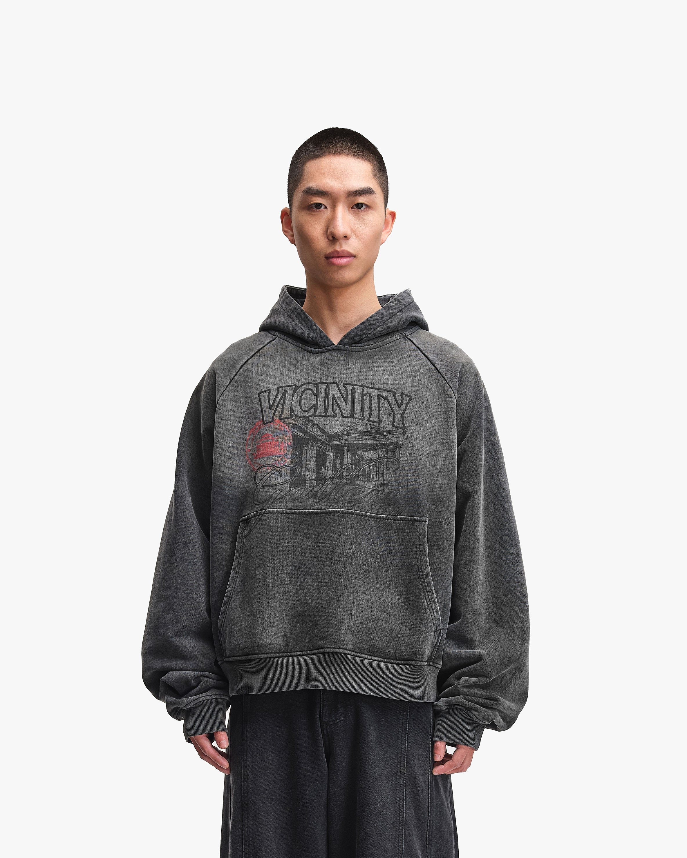 GALLERY HOODIE WASHED GREY