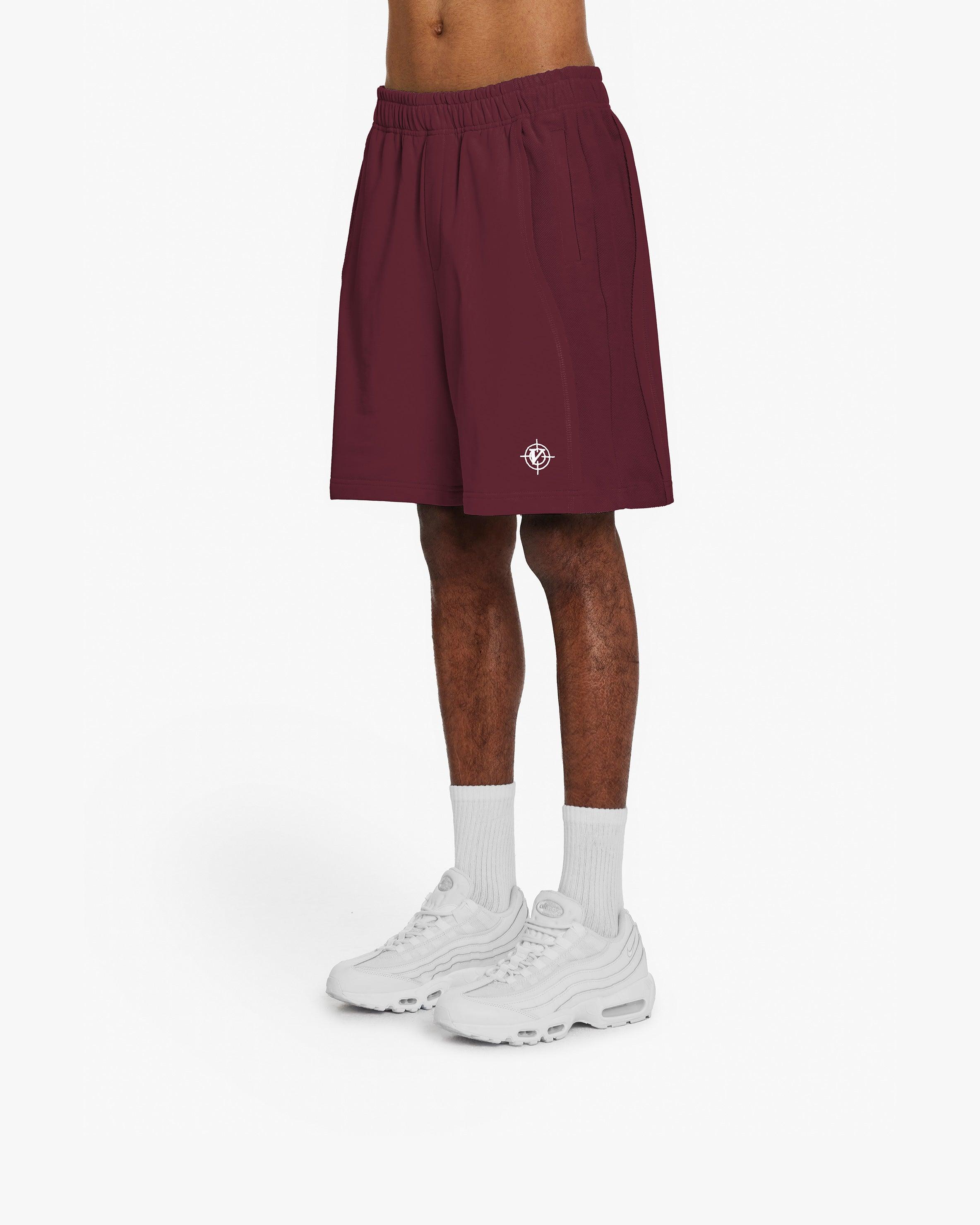 INSIDE OUT SHORTS WINE RED