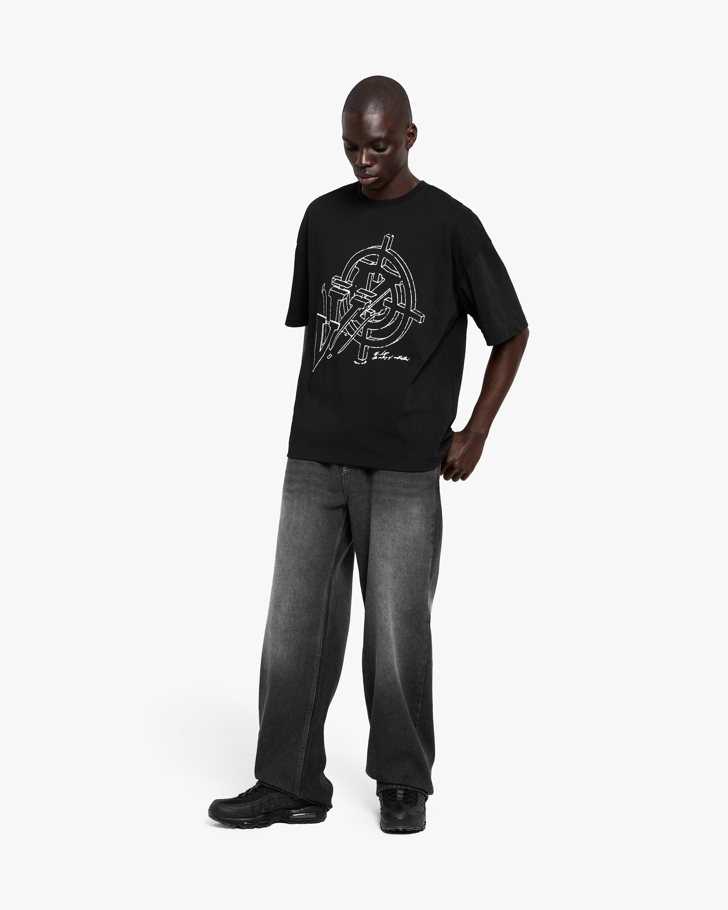 CONSTRUCTION LOGO TEE BLACK