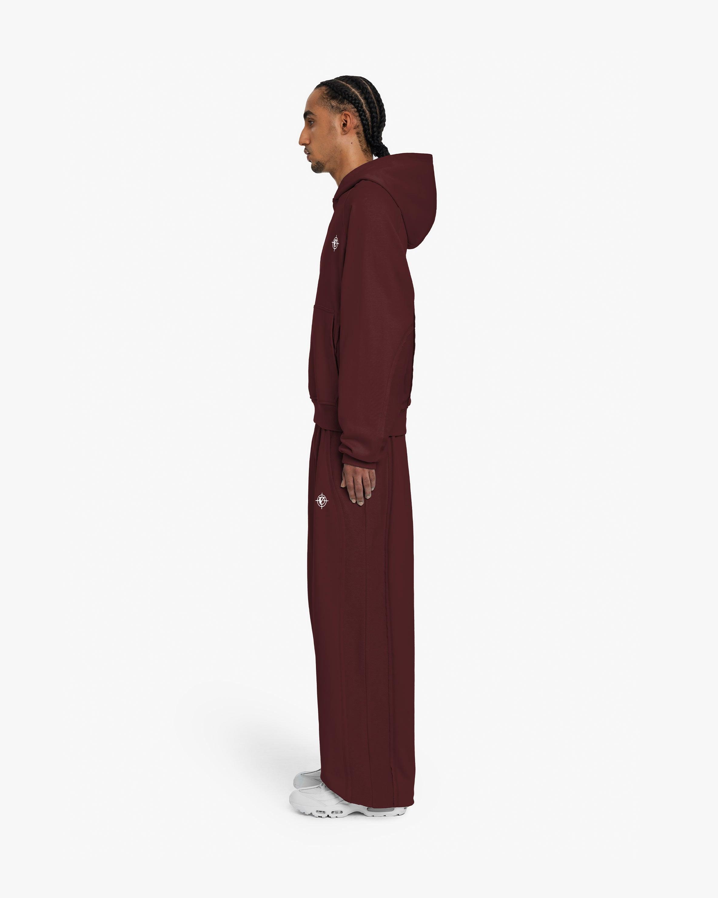INSIDE OUT HOODIE WINE RED