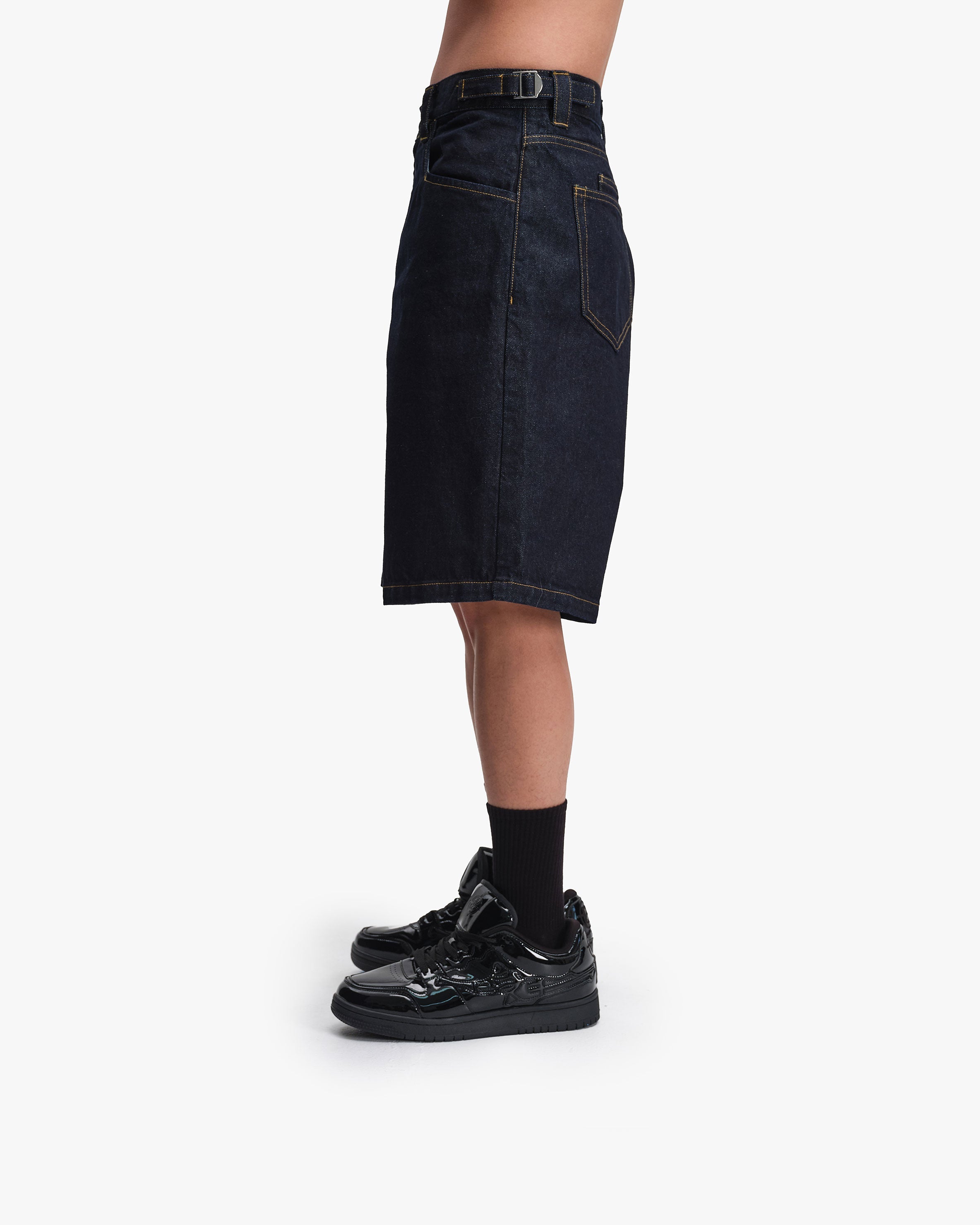 RAW DENIM JORTS