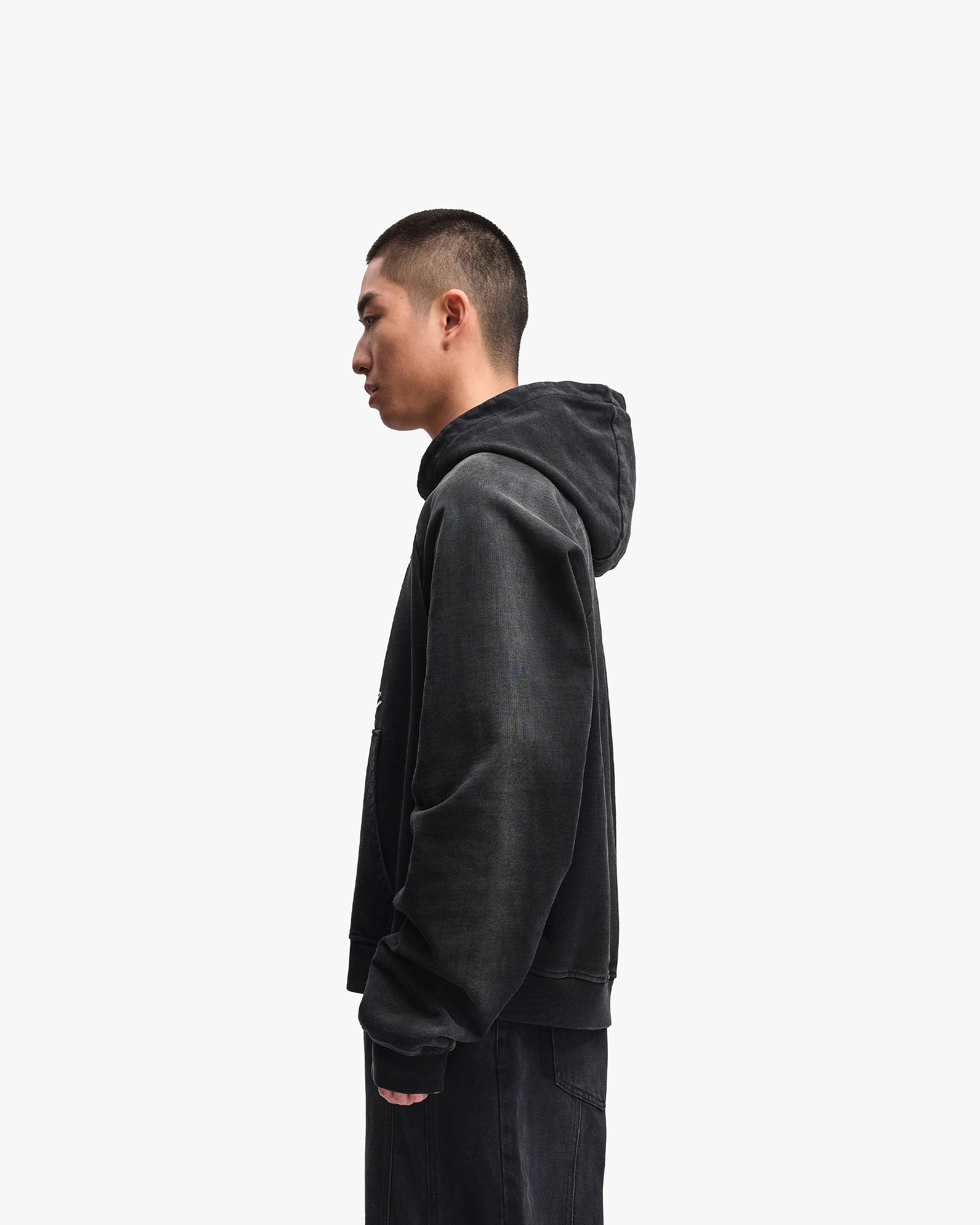 GALLERY HOODIE WASHED BLACK