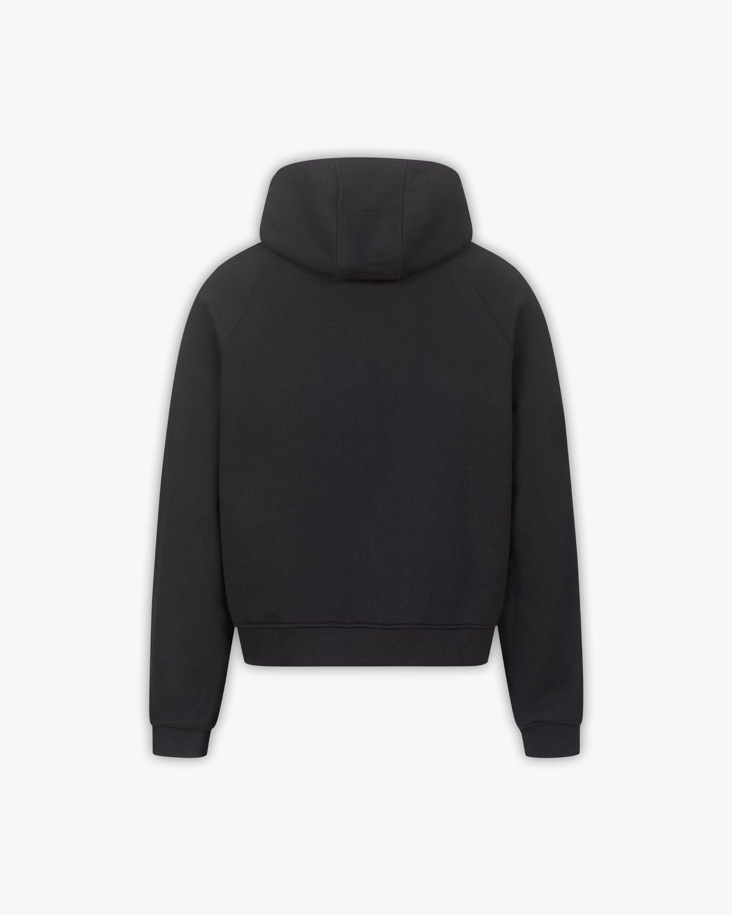 SHOOTING HOUSE ZIP HOODIE BLACK