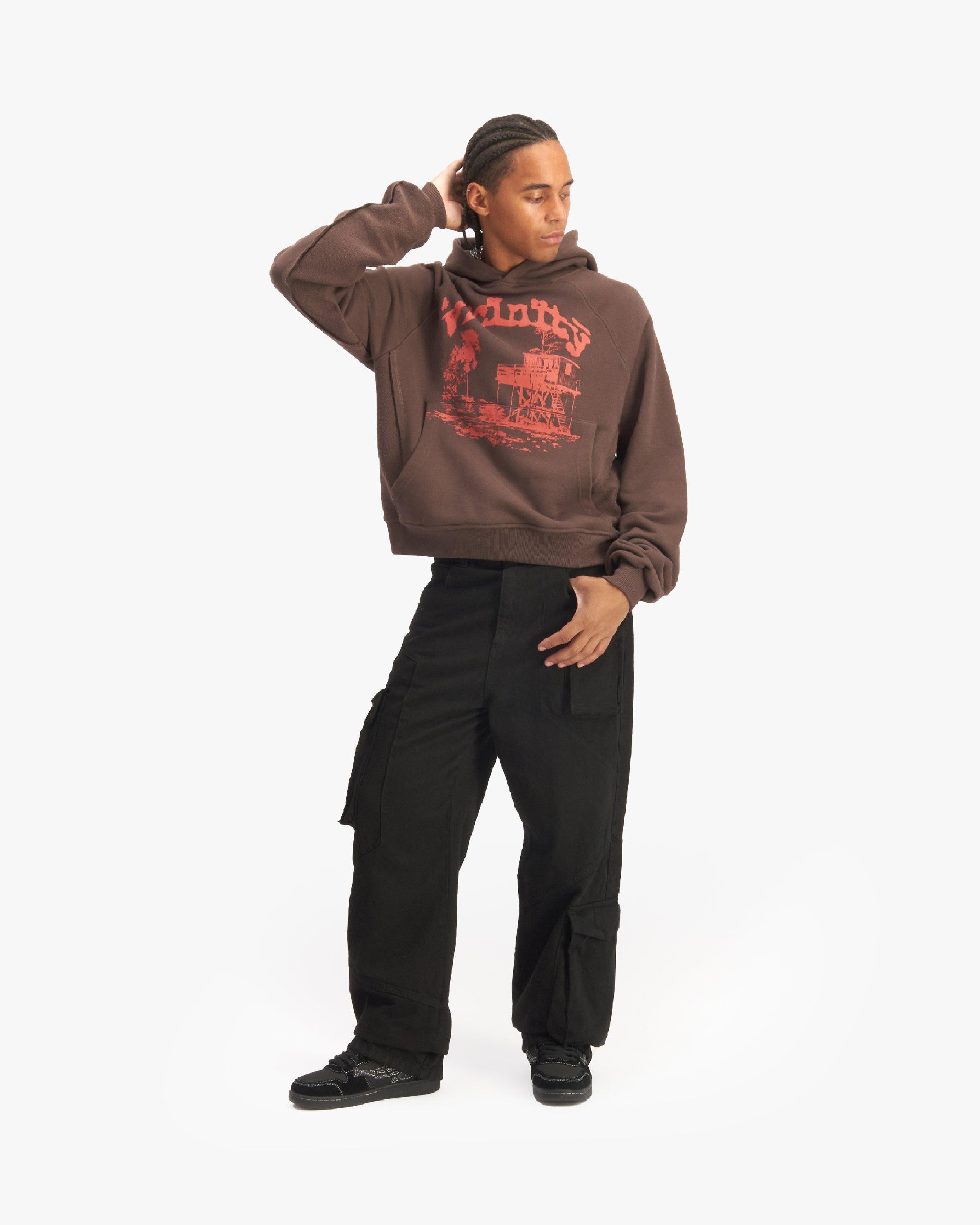 SHOOTING HOUSE HOODIE BROWN