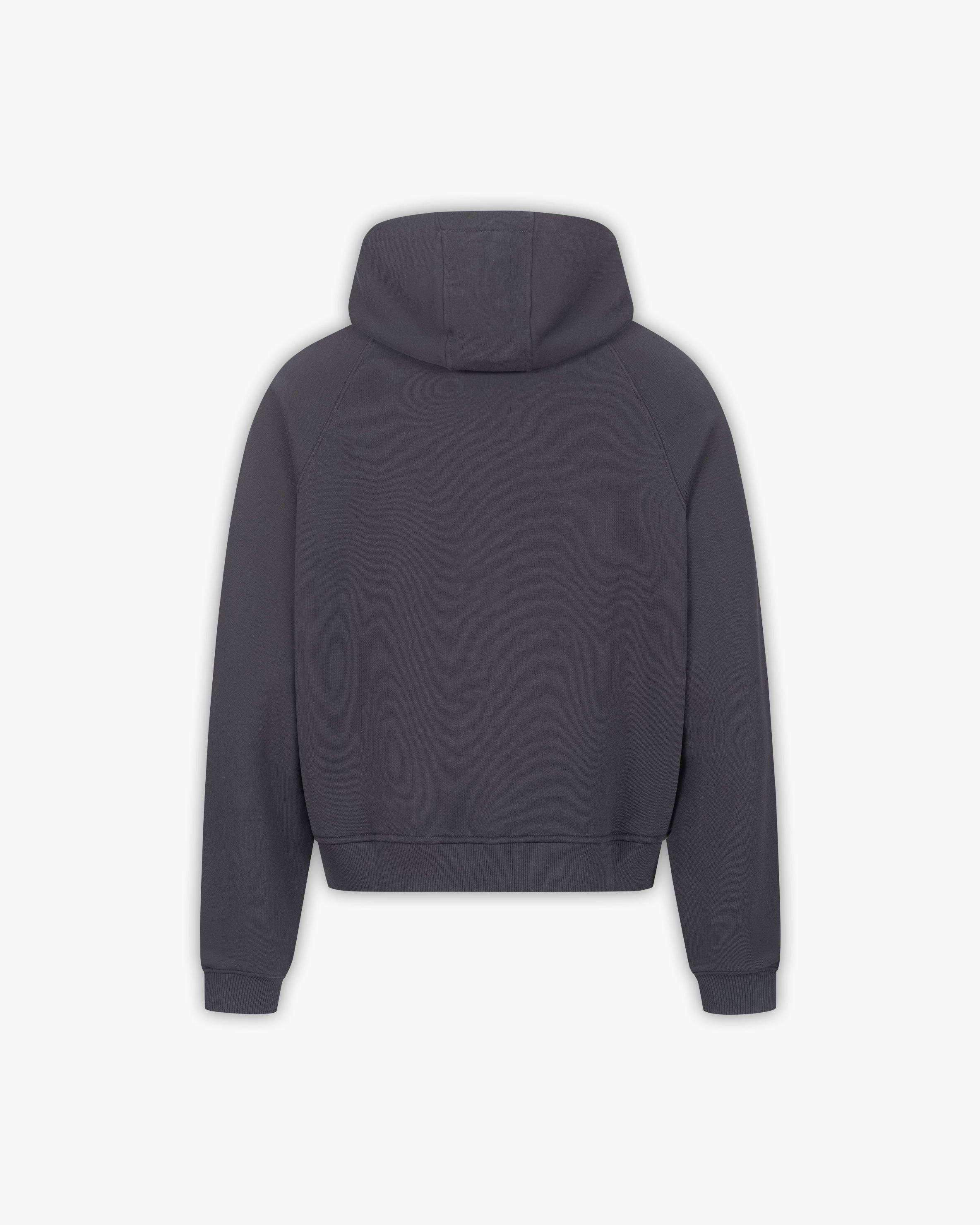SHOOTING HOUSE ZIP HOODIE DARK GREY