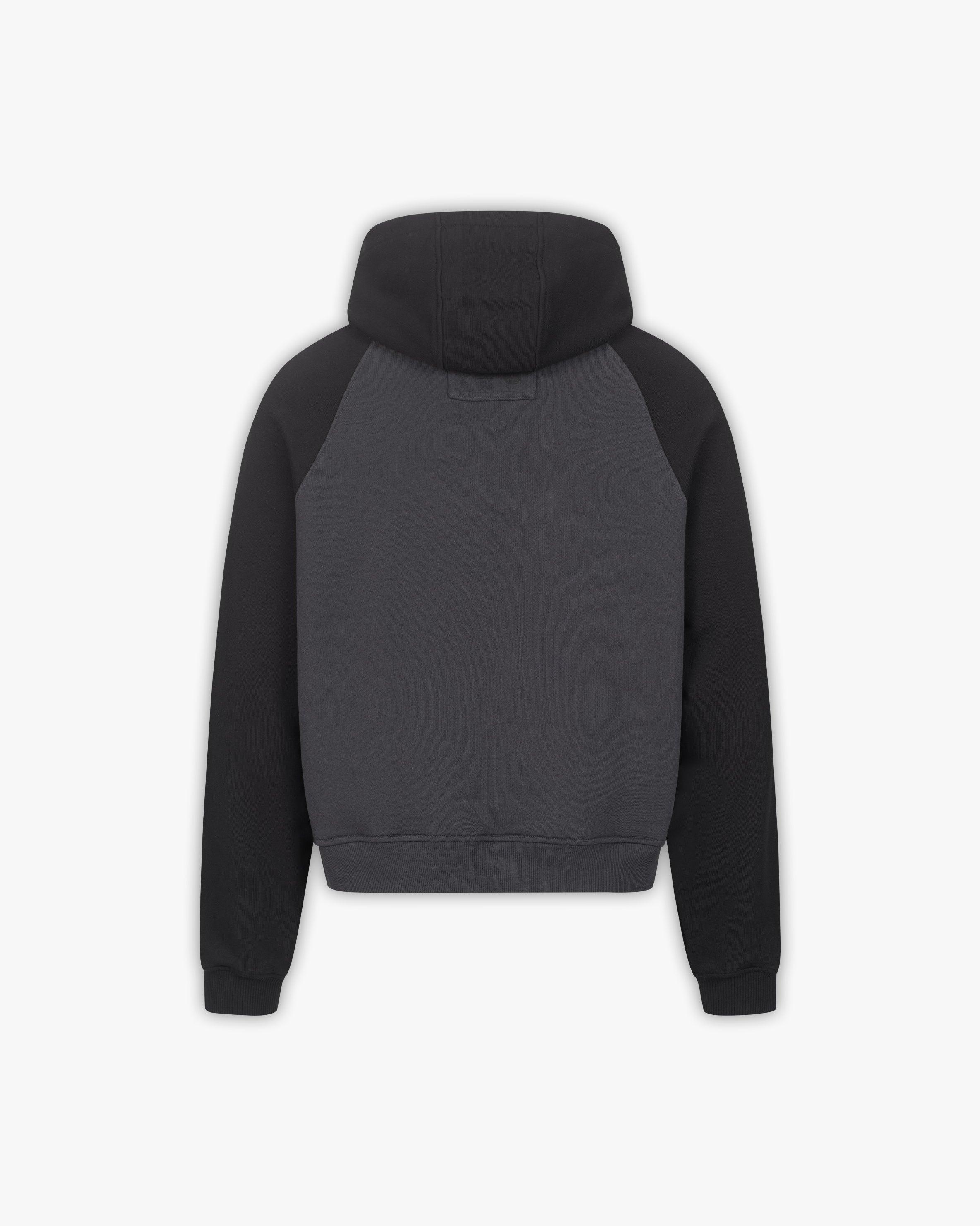 BICOLOR SHOOTING HOUSE HOODIE DARK GREY/BLACK