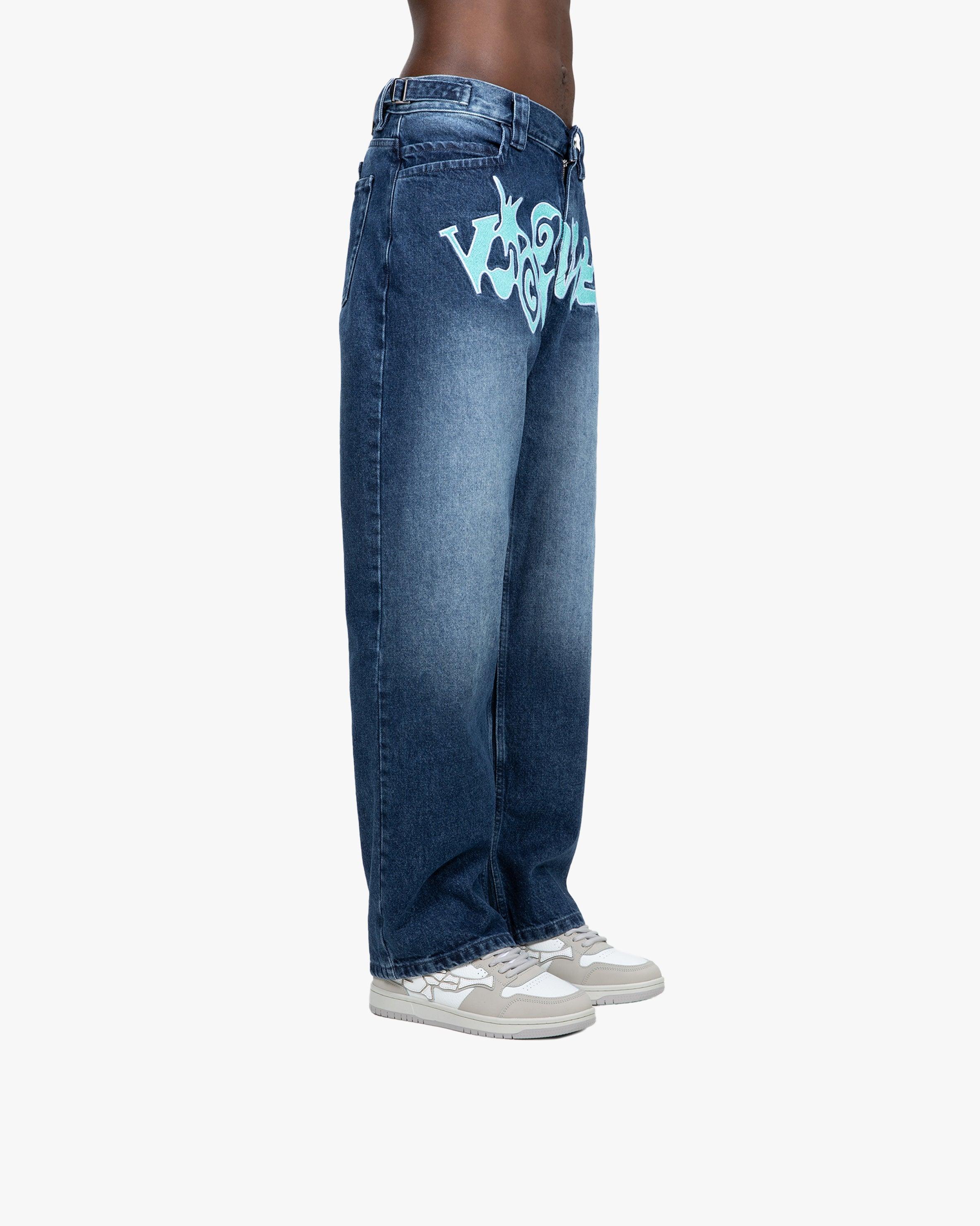HAVOC DENIM DARK BLUE / TURQUOISE