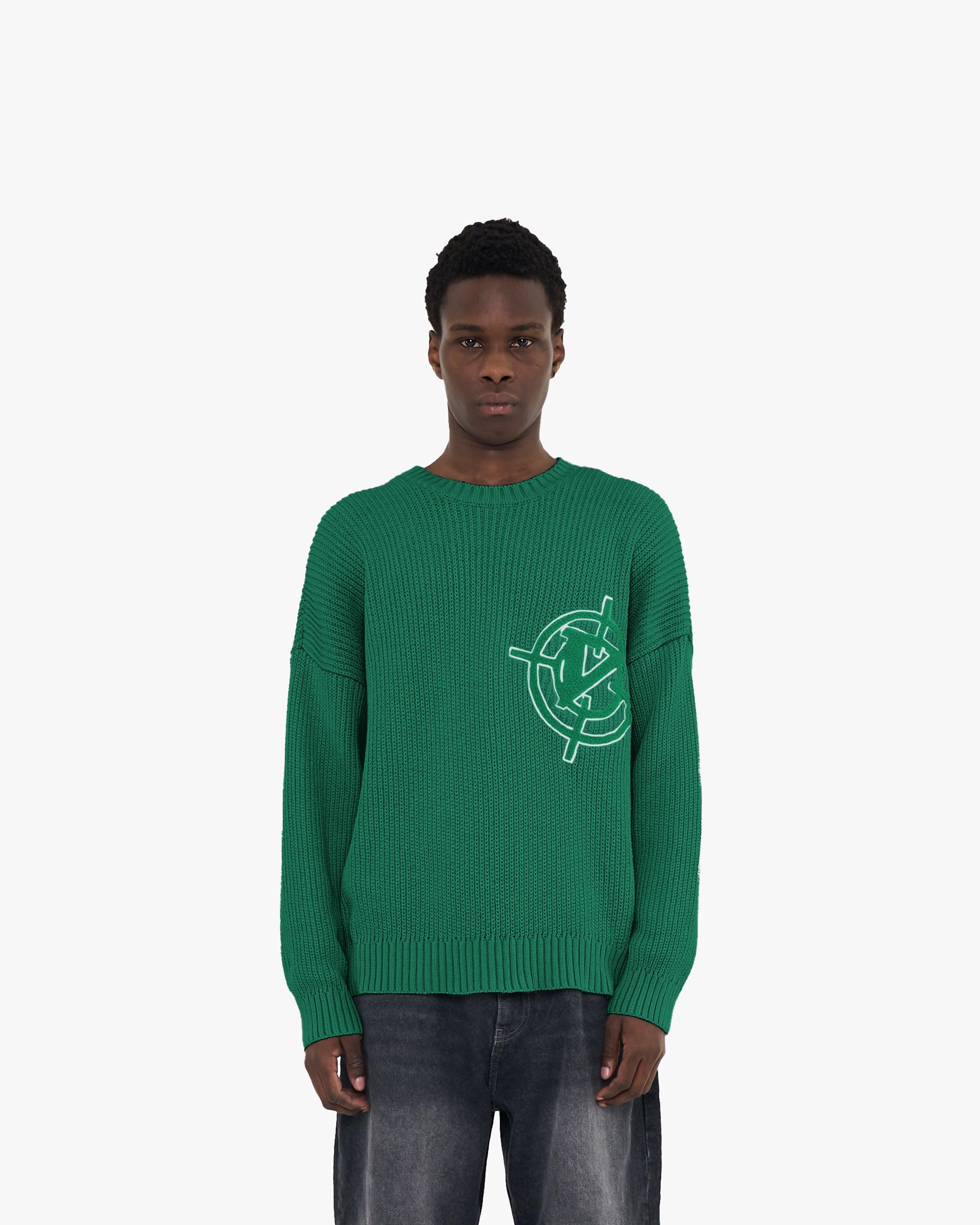 V-LOGO KNITWEAR GREEN