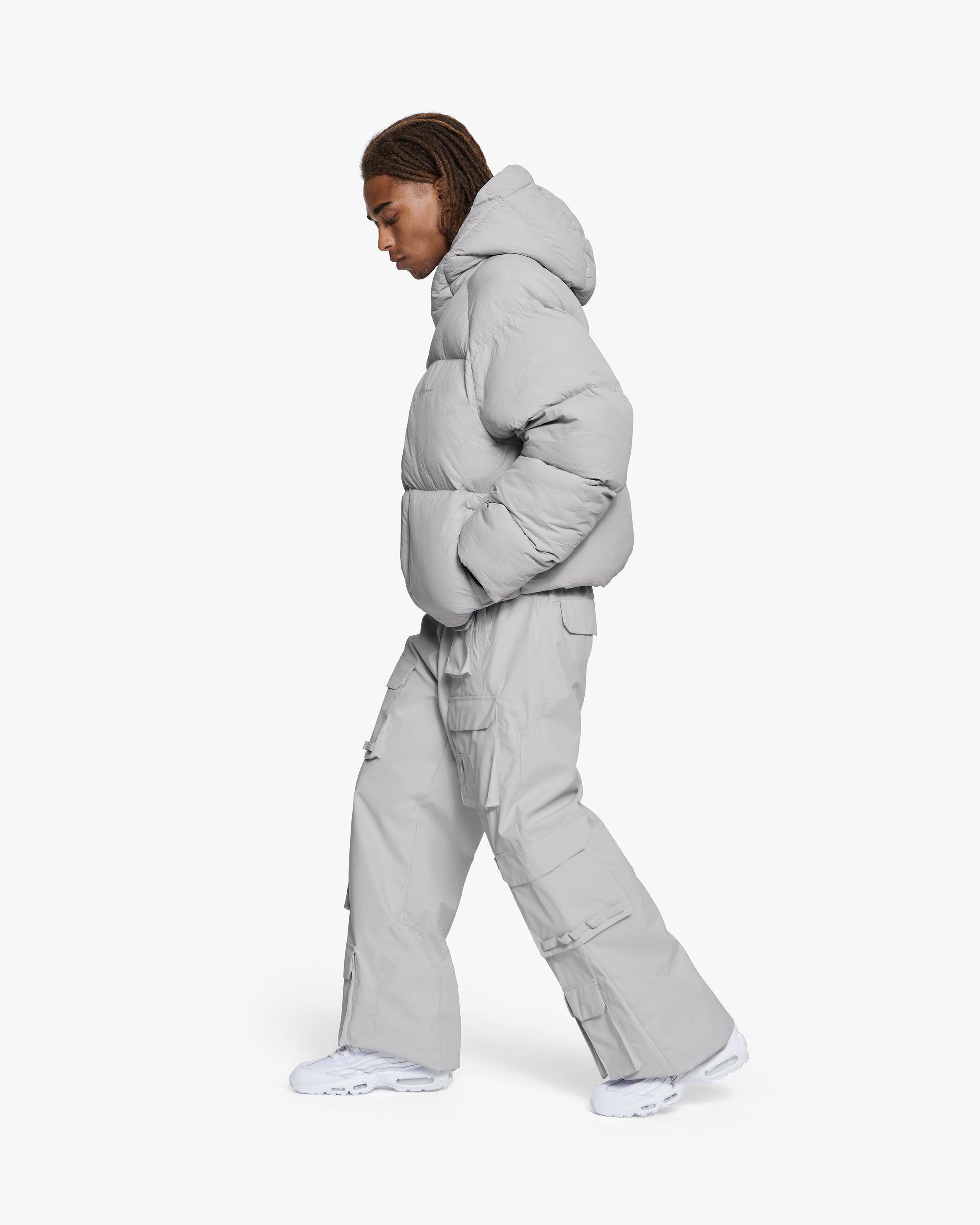 PUFFER JACKET LIGHT GREY