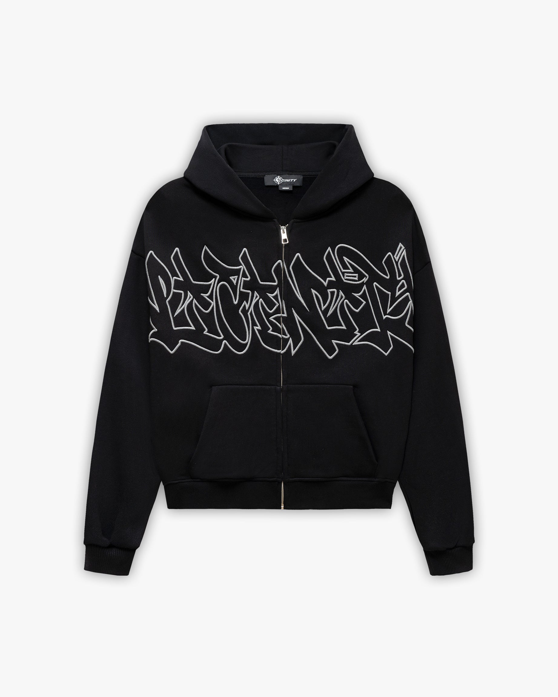 GRAFFITI ZIP-HOODIE BLACK