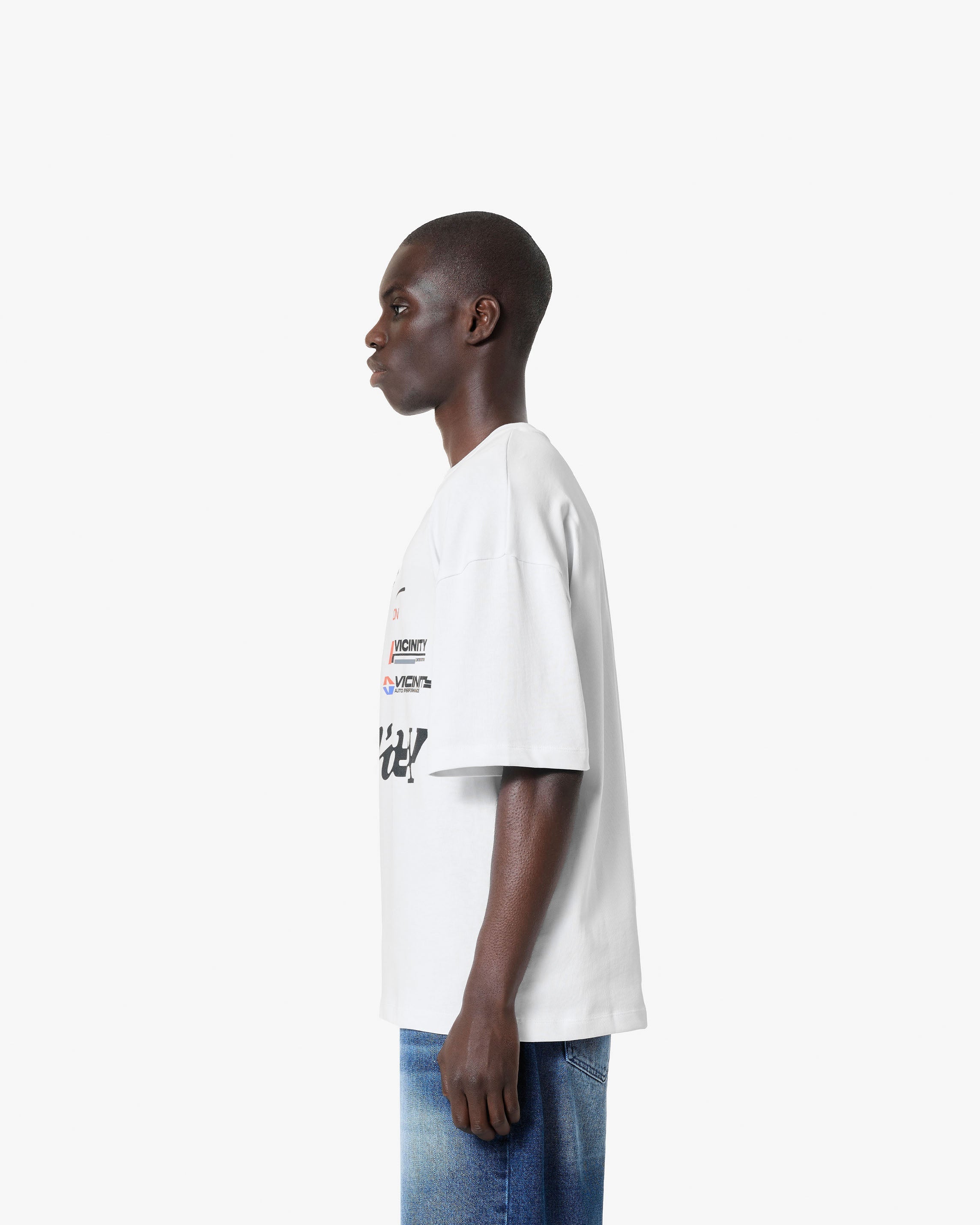 RACING LOGOS TEE WHITE