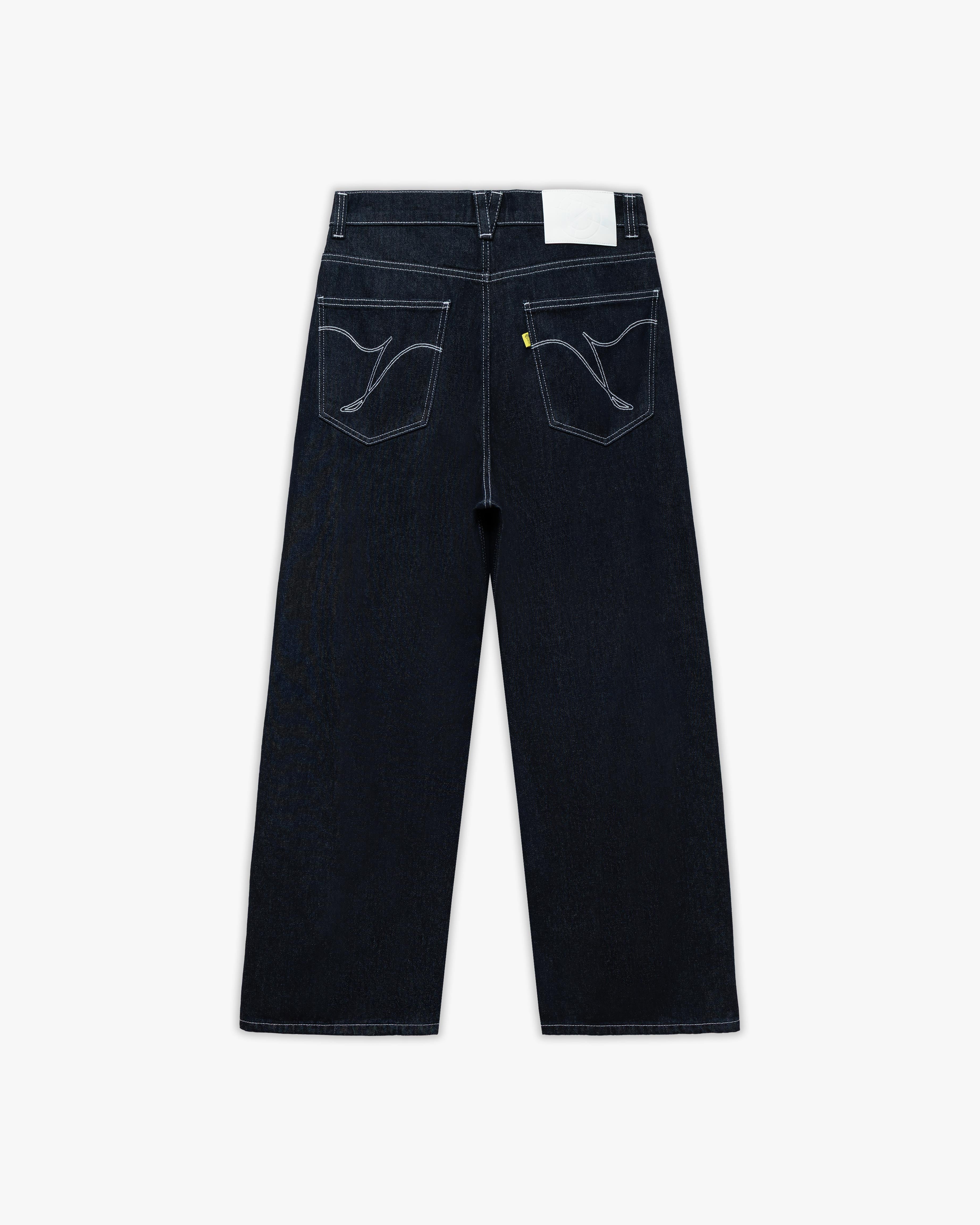 VOLUME DENIM RAW BLUE