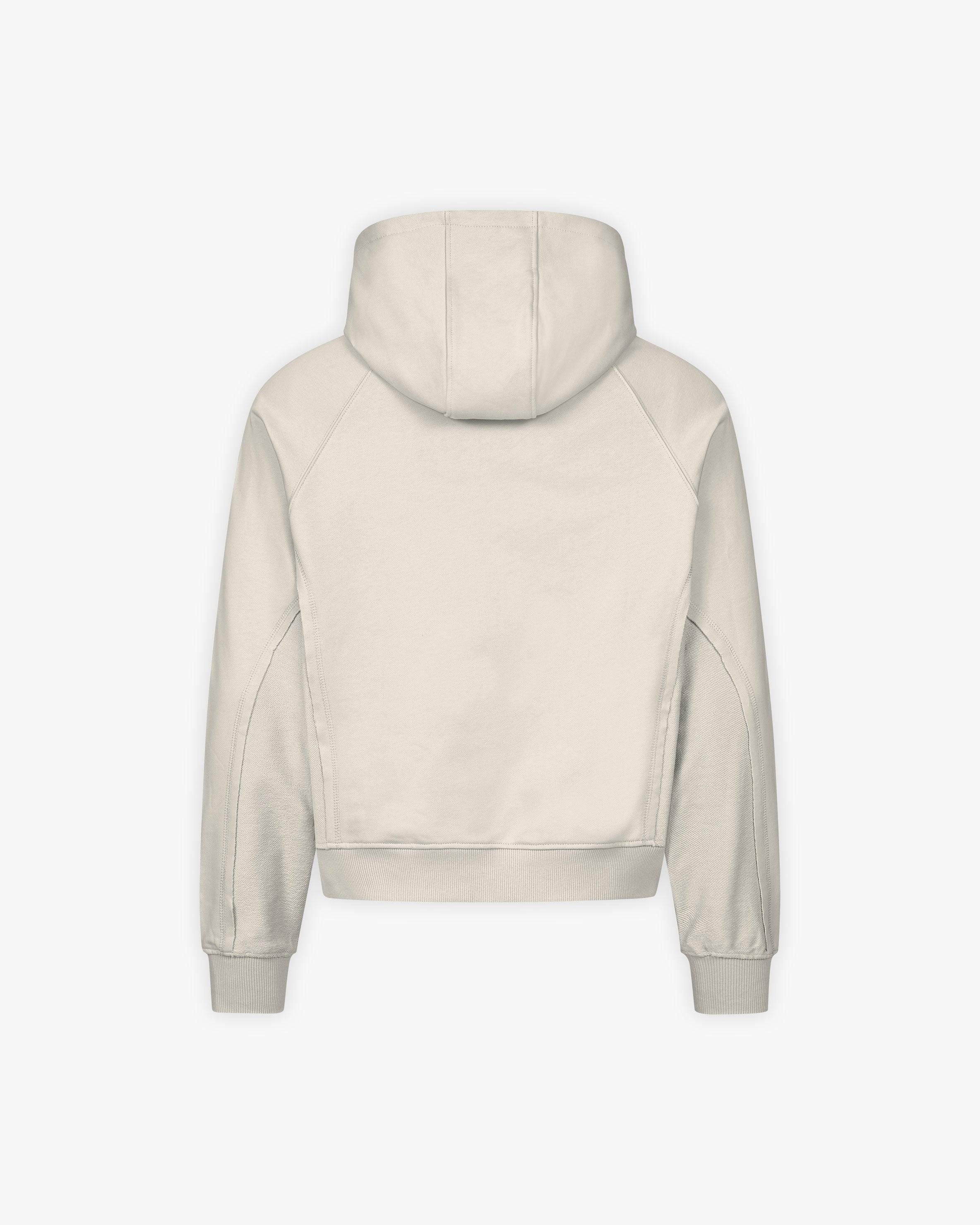 INSIDE OUT ZIP HOODIE BEIGE (OLD SIZING)
