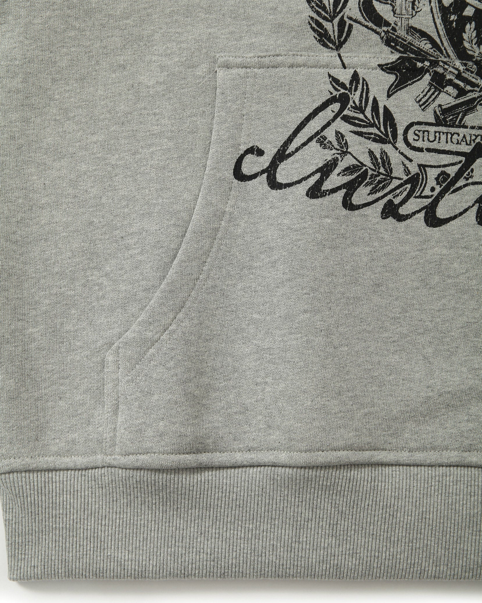 INSTITUTE HOODIE GREY MELANGE