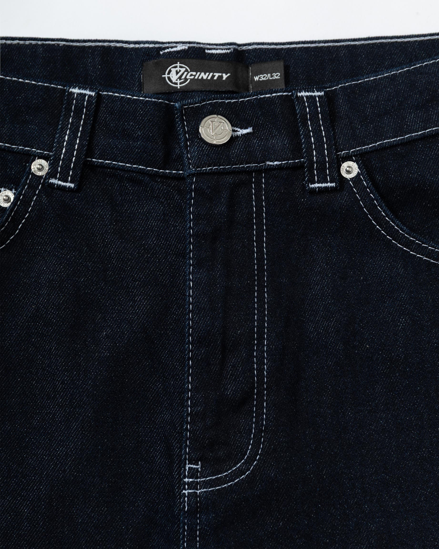 VOLUME DENIM RAW BLUE