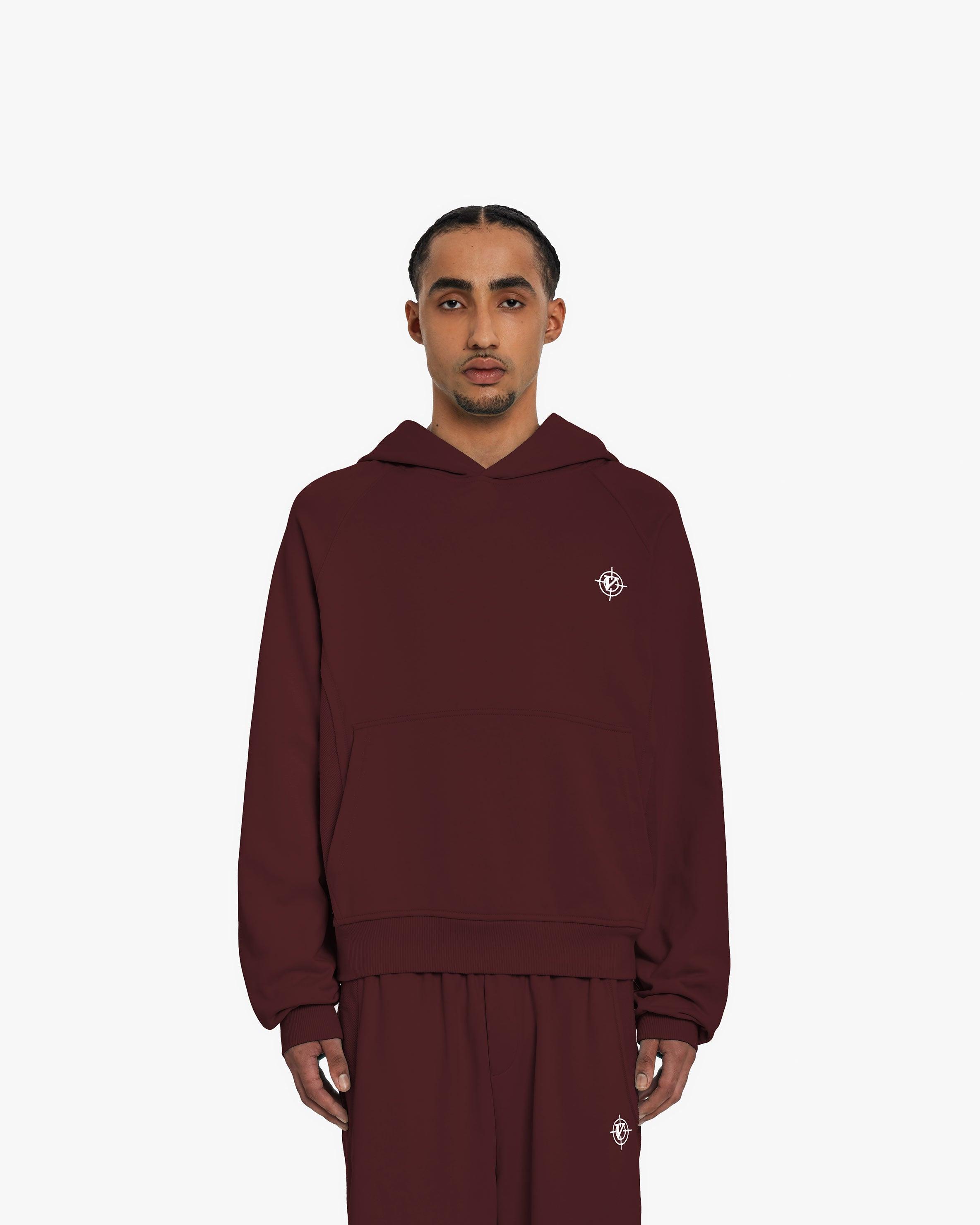 INSIDE OUT HOODIE WINE RED