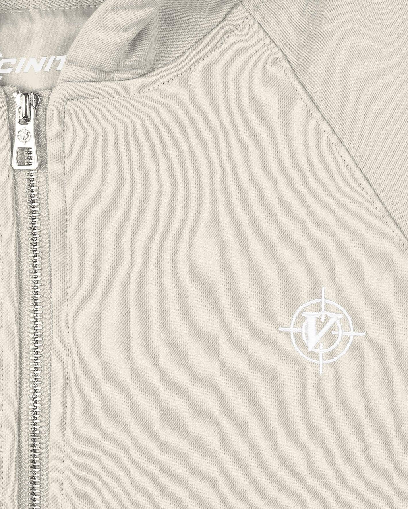 INSIDE OUT ZIP HOODIE BEIGE (OLD SIZING)