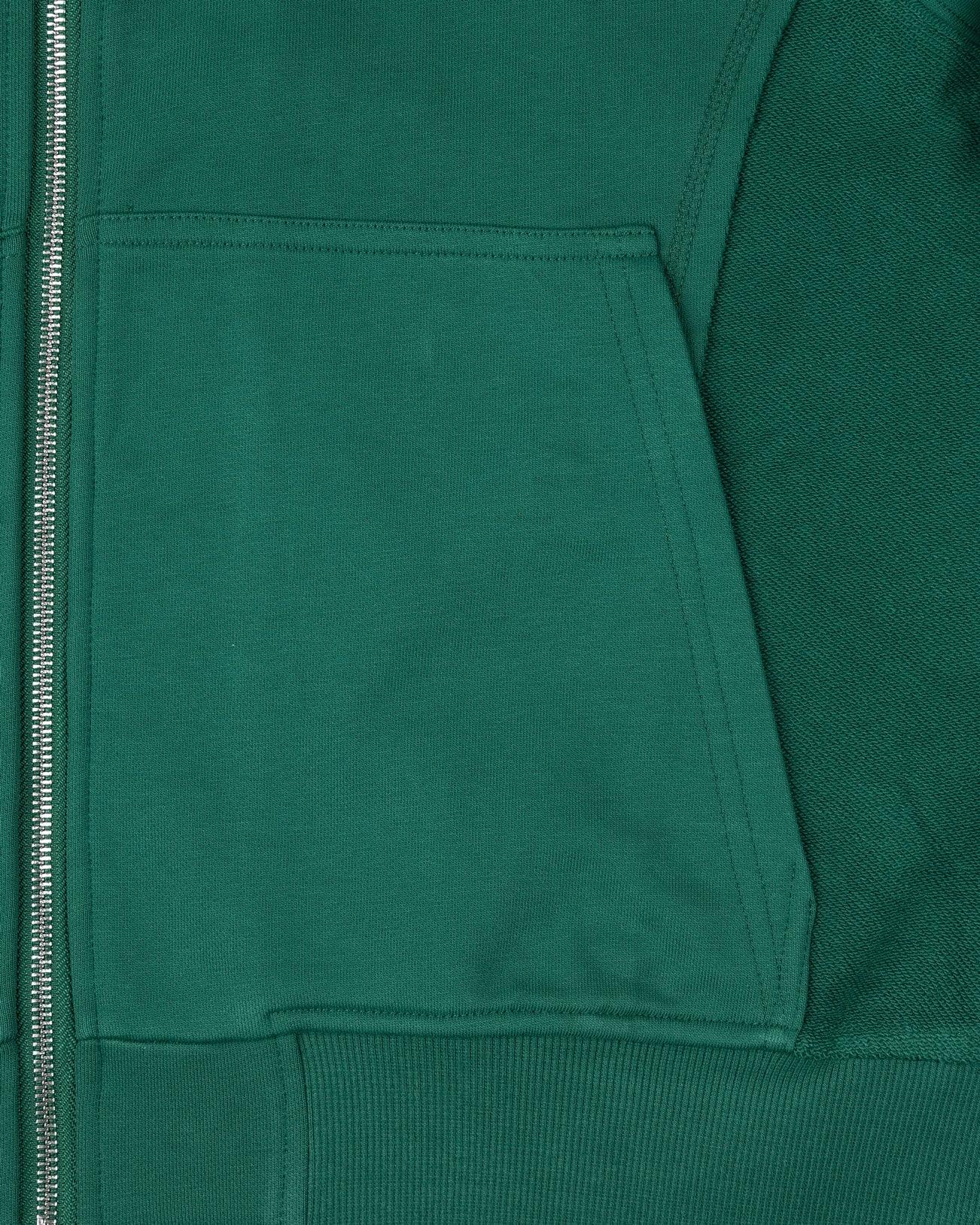INSIDE OUT ZIP HOODIE FORREST GREEN