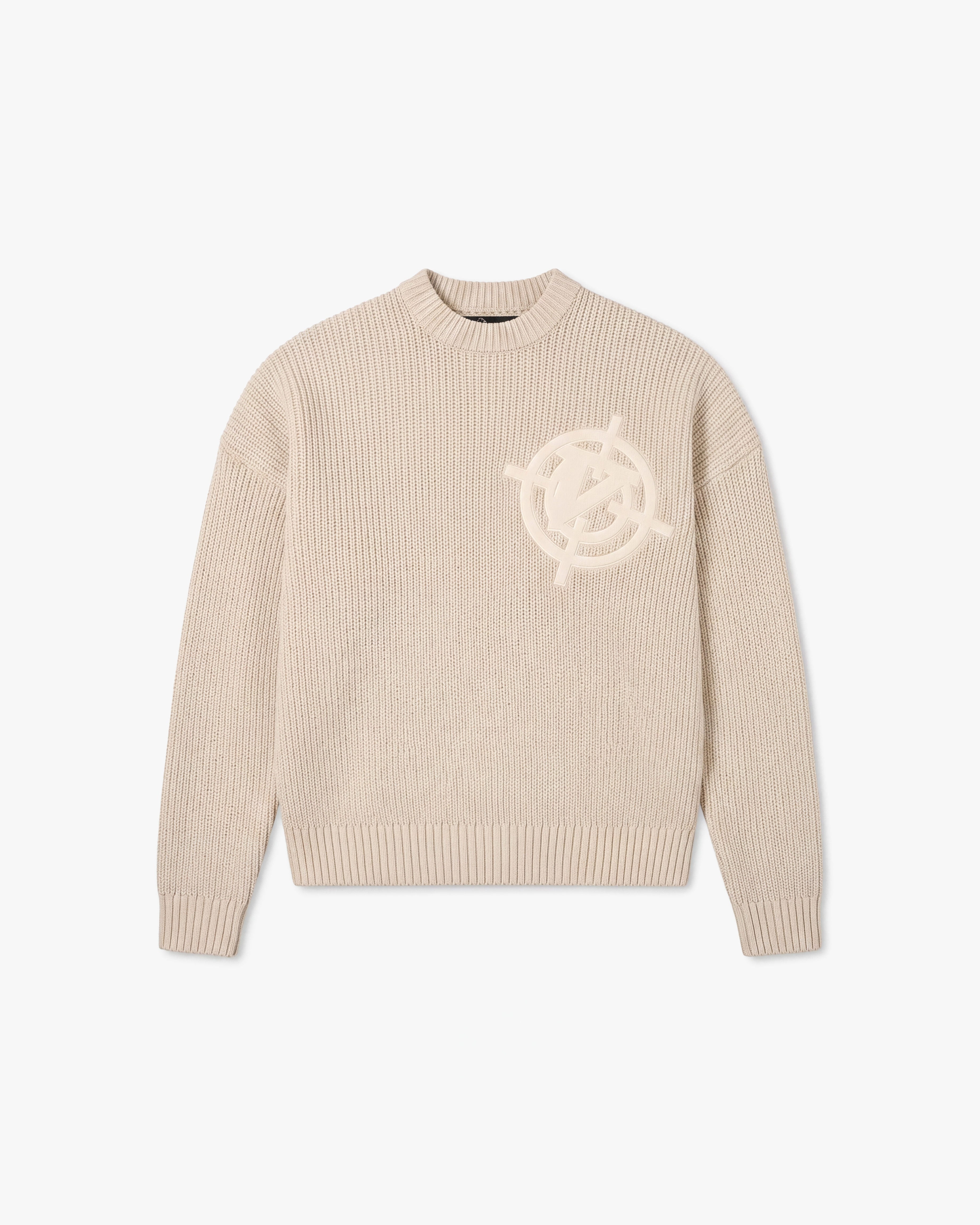 V-LOGO KNITWEAR BEIGE