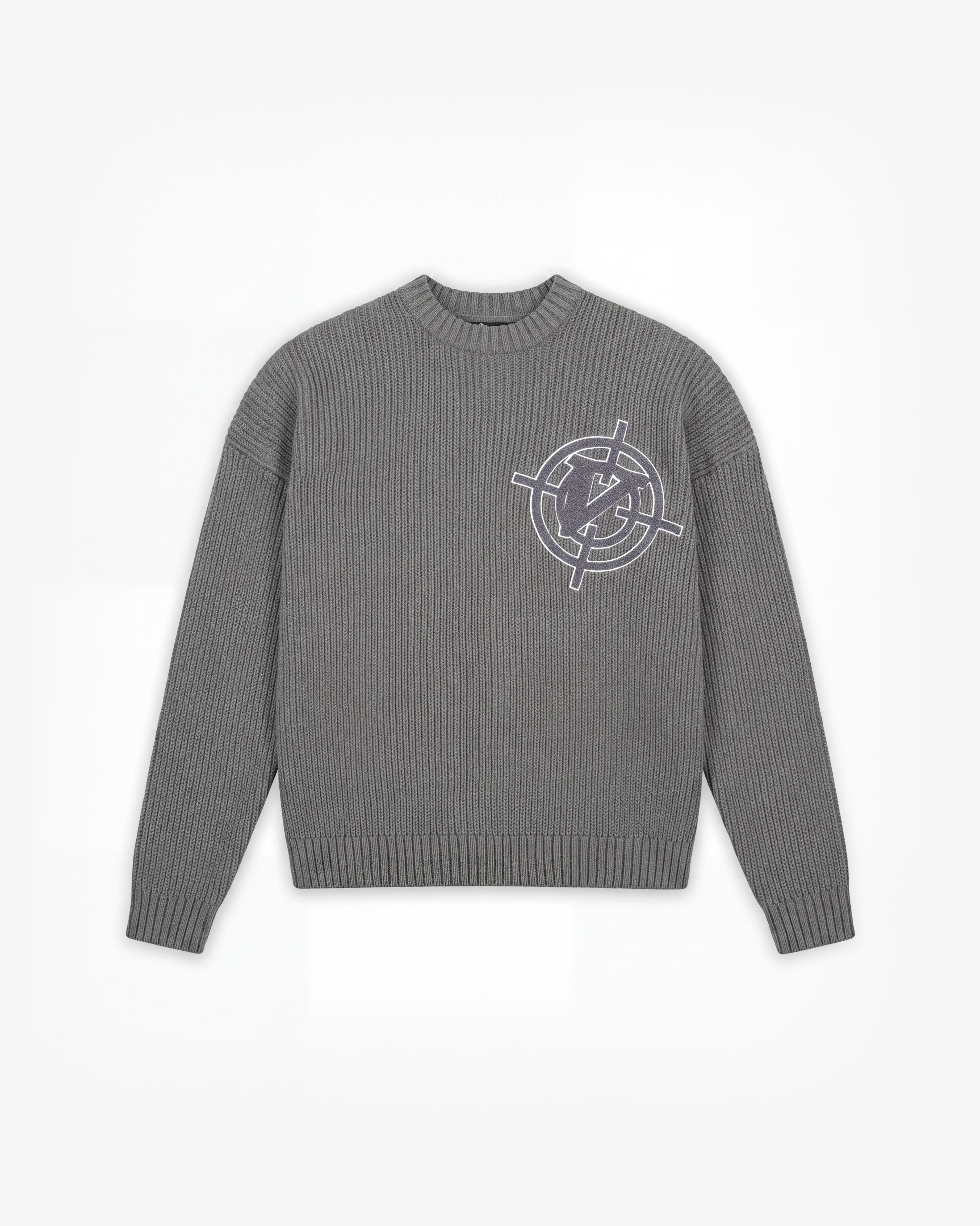 V-LOGO KNITWEAR DARK GREY
