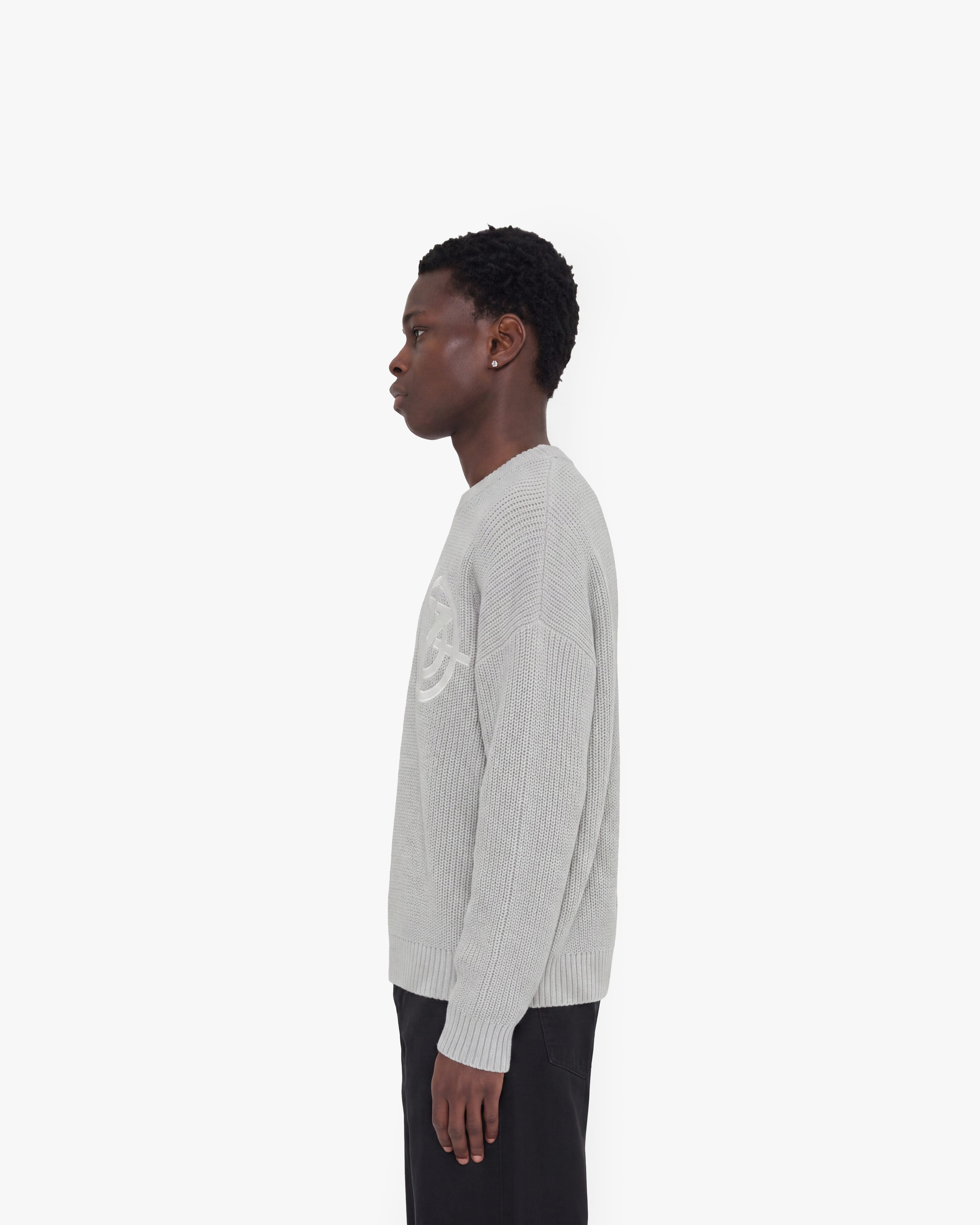 V-LOGO KNITWEAR LIGHT GREY