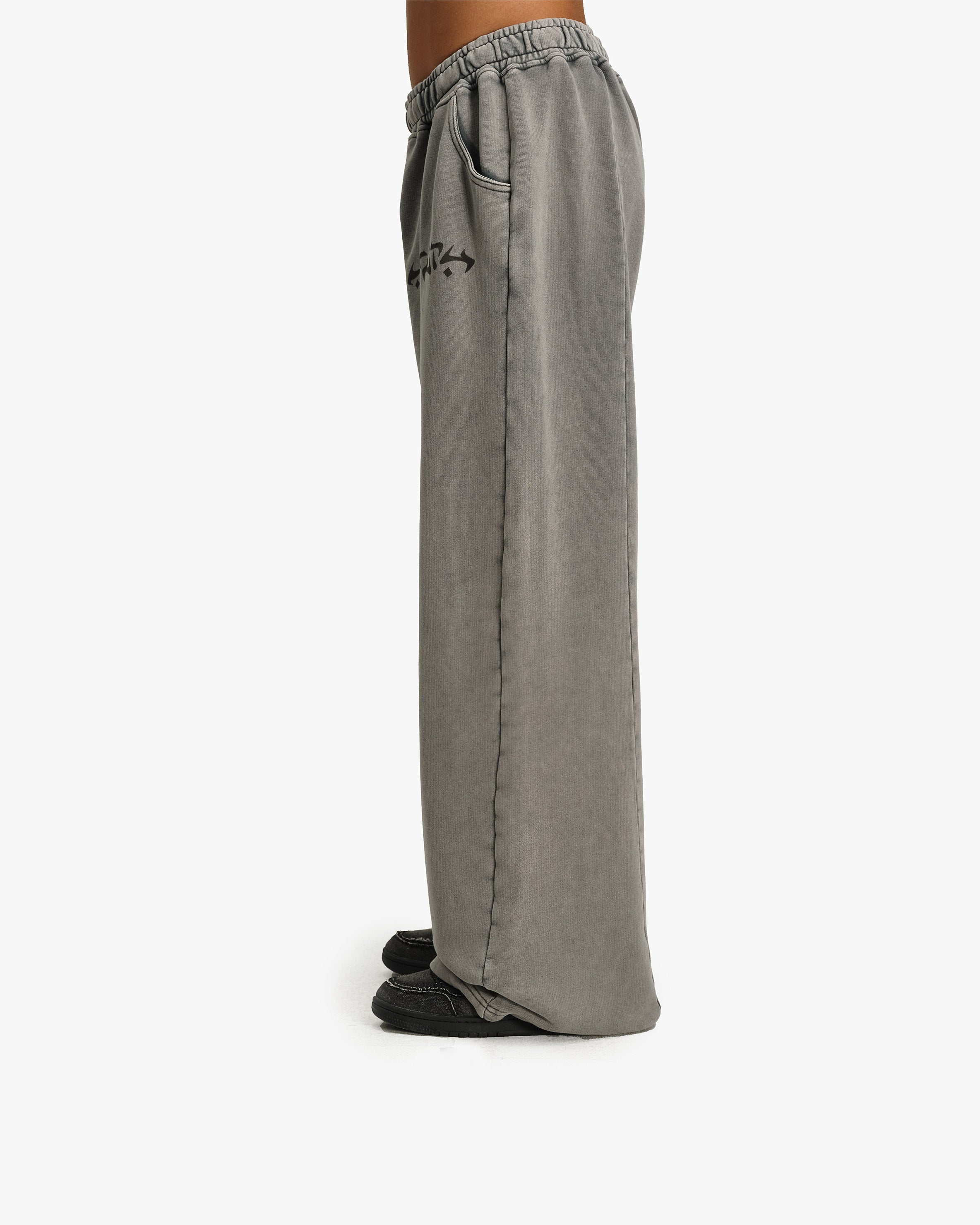 ACID WASHED JOGGER LIGHT GREY