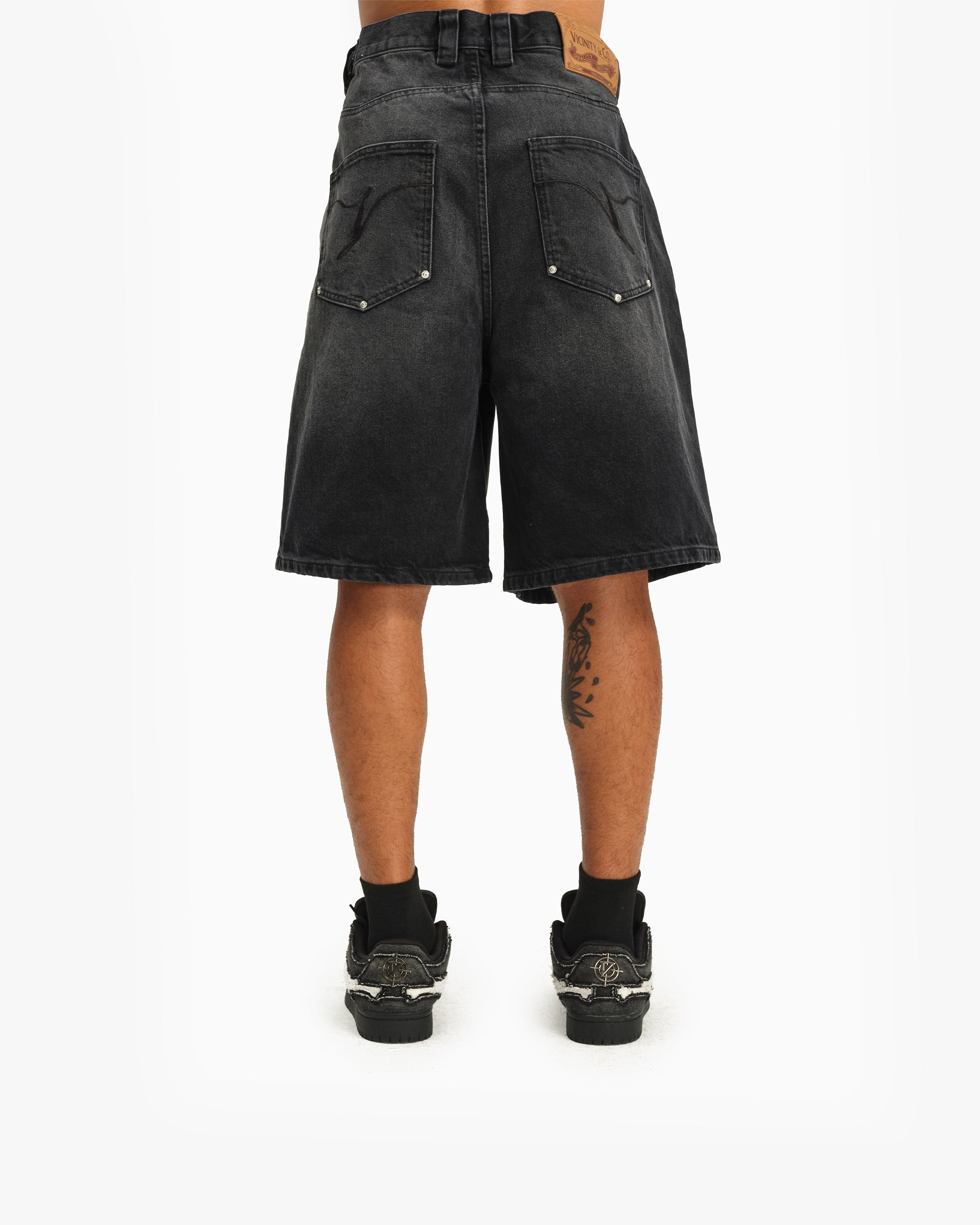 WILD SOUTH DENIM JORTS COAL