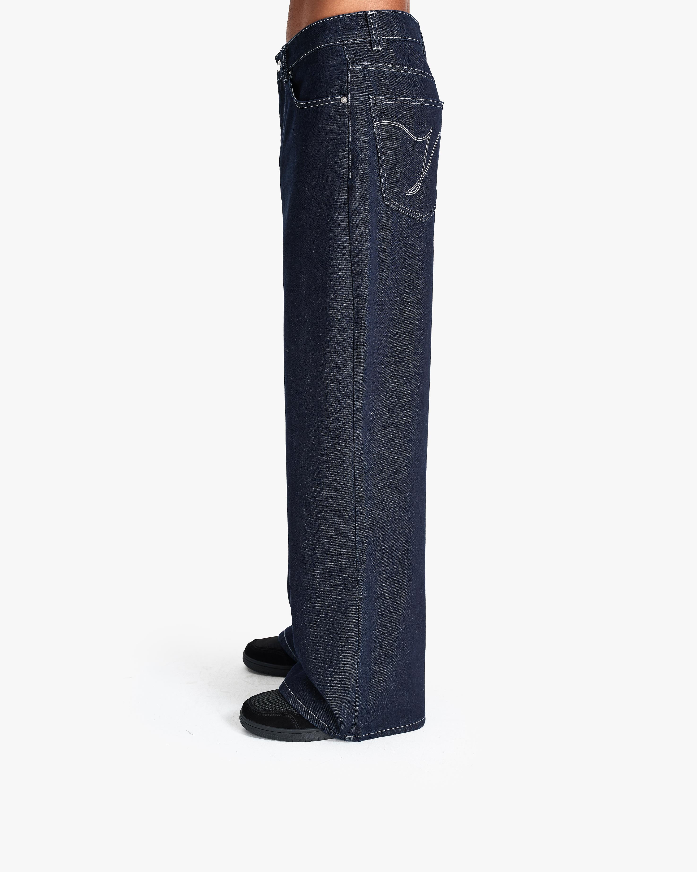 VOLUME DENIM RAW BLUE