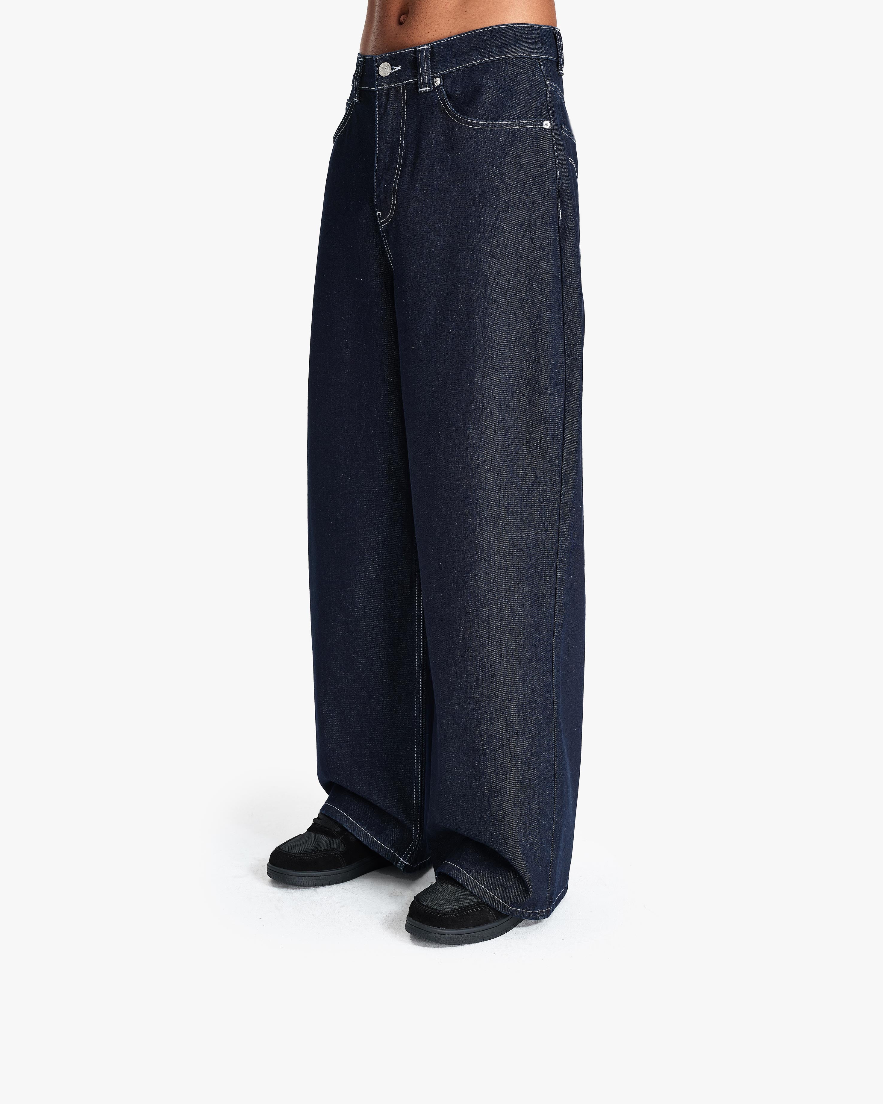 VOLUME DENIM RAW BLUE