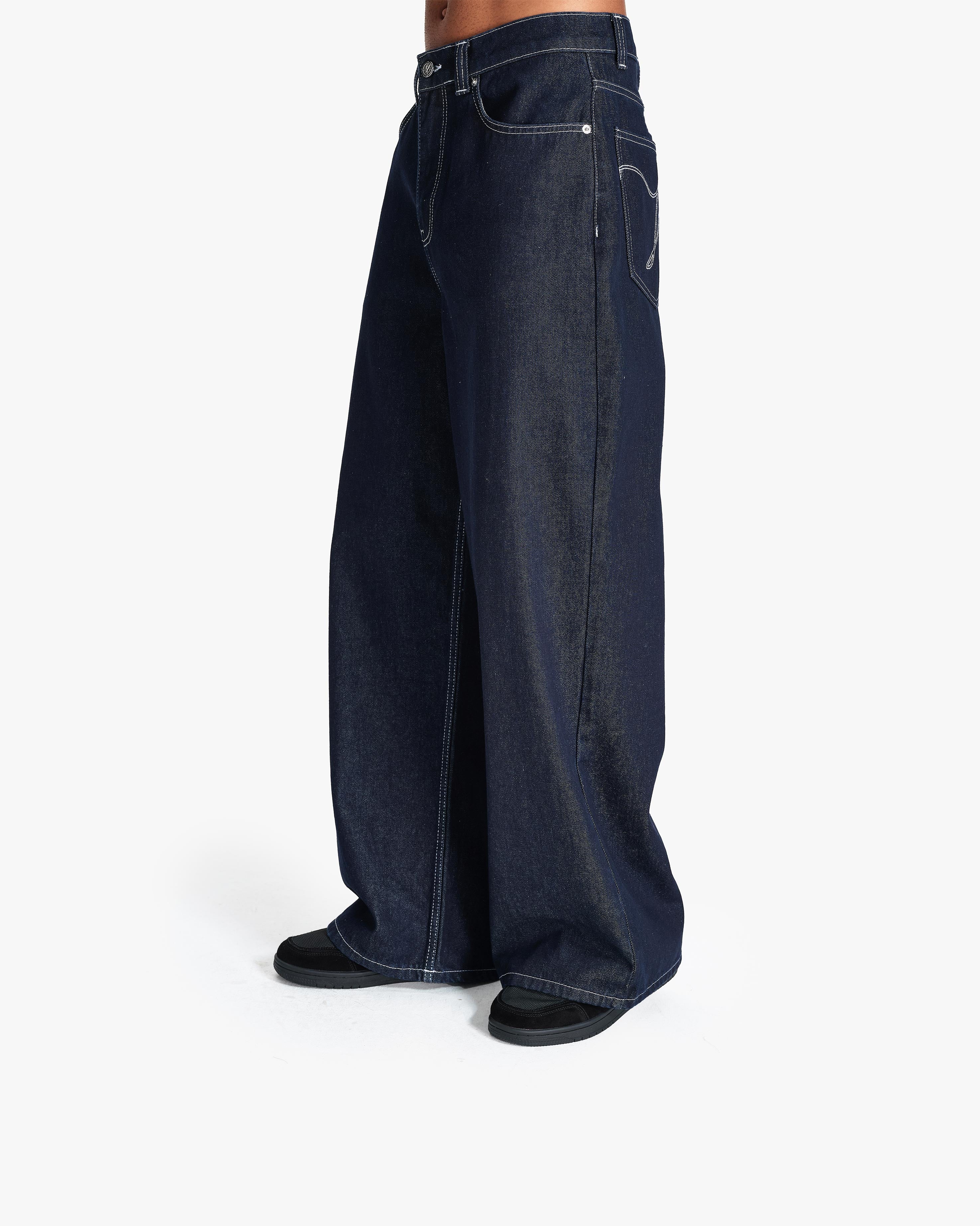 VOLUME DENIM RAW BLUE